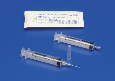 Monoject General Purpose Syringe, 12 mL, 1181200777, Box of 80