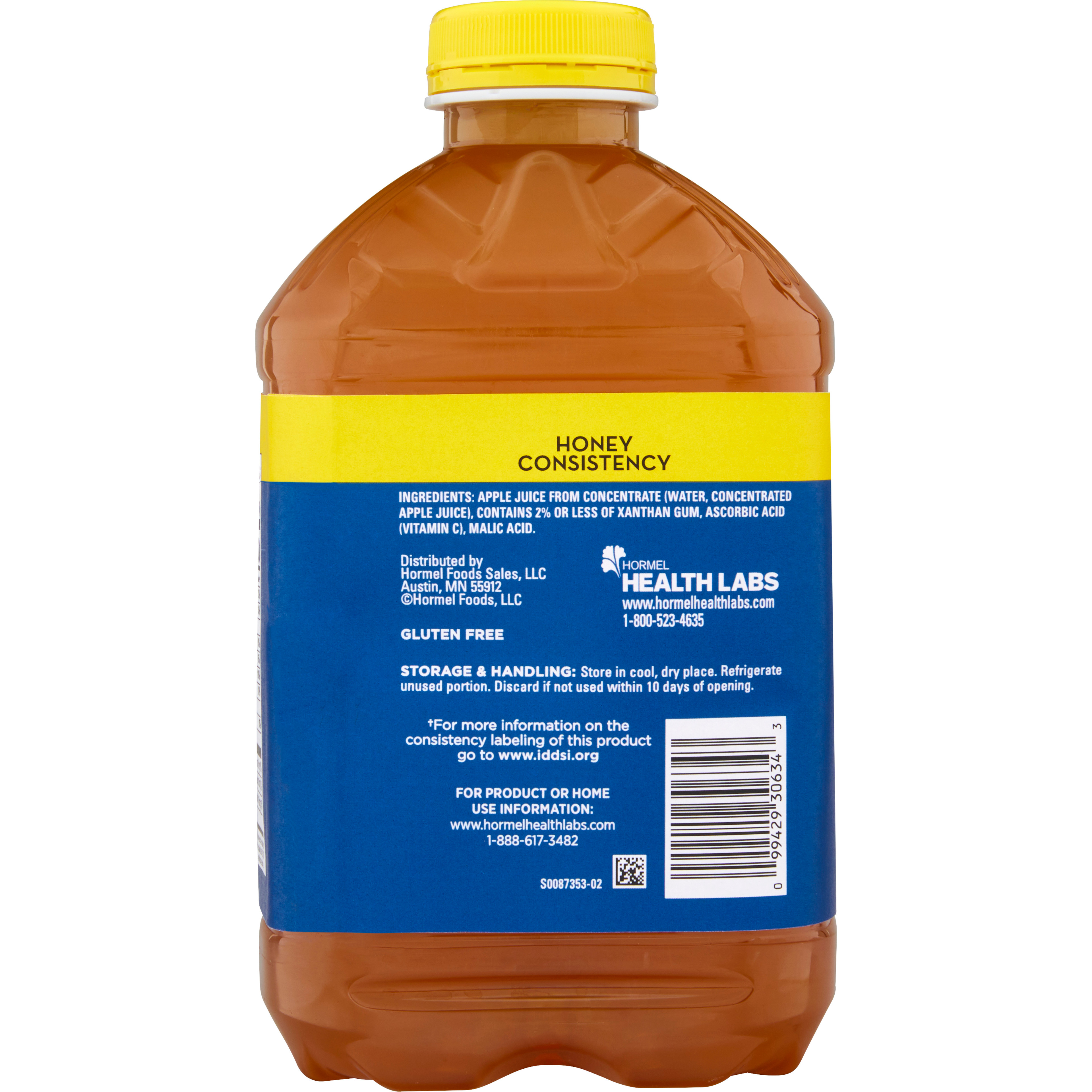 Hormel Thick & Easy Clear, Thickened Apple Juice, Honey Consistency