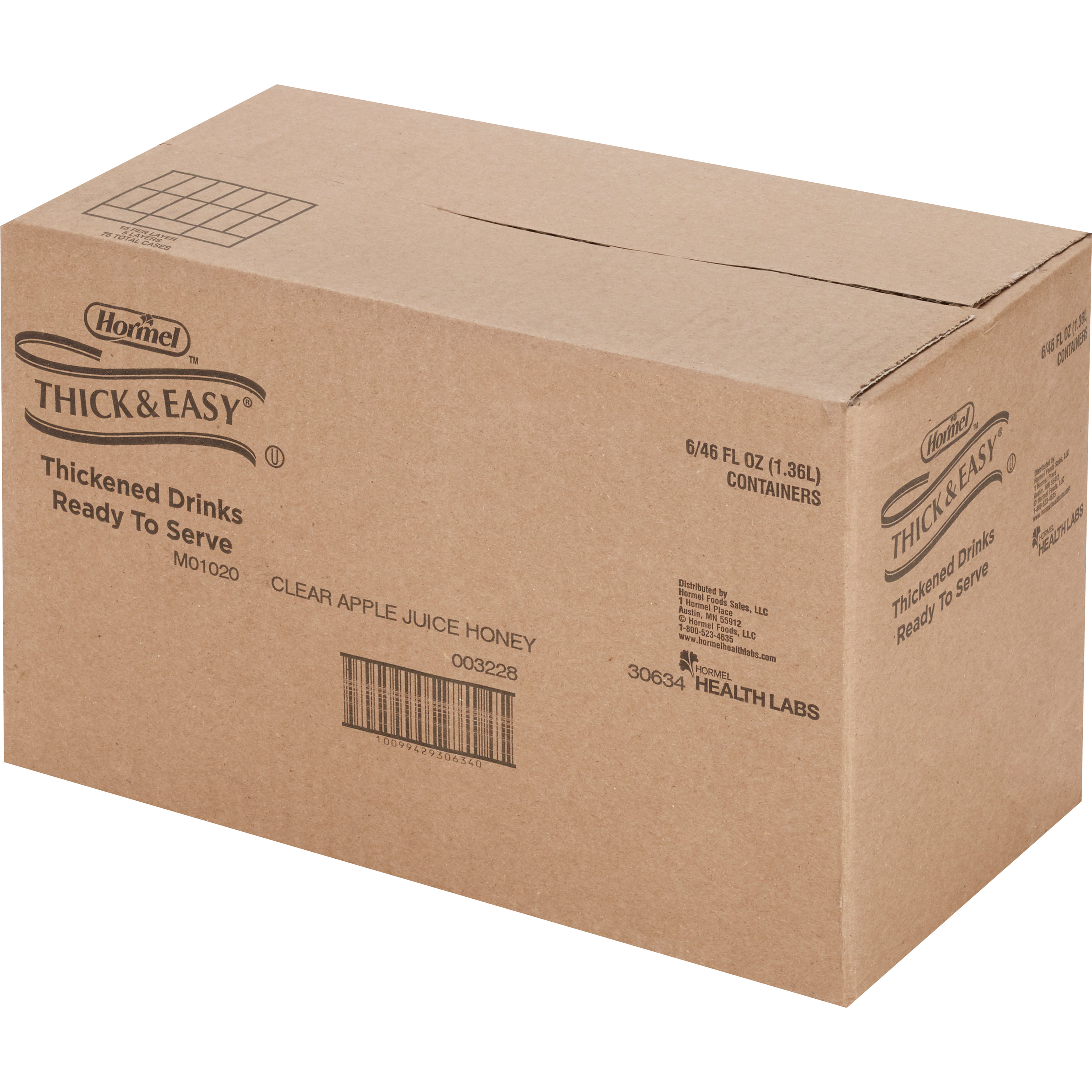 Hormel Thick & Easy Clear, Thickened Apple Juice, Honey Consistency