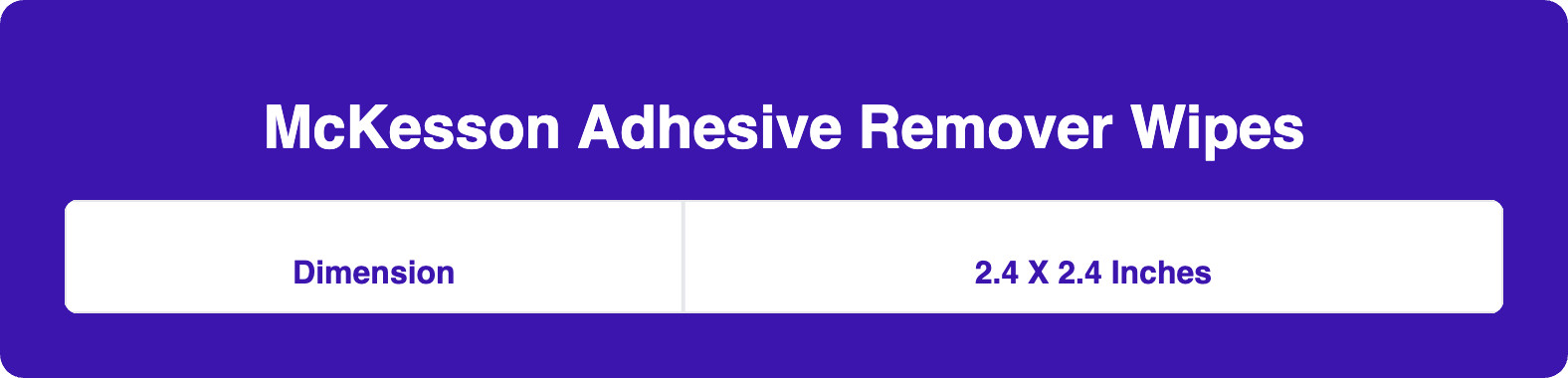 McKesson Adhesive Remover Wipes