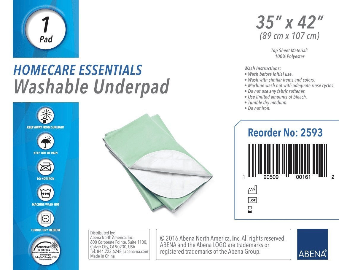 Homecare Essentials Washable Underpad, Moderate Absorbency