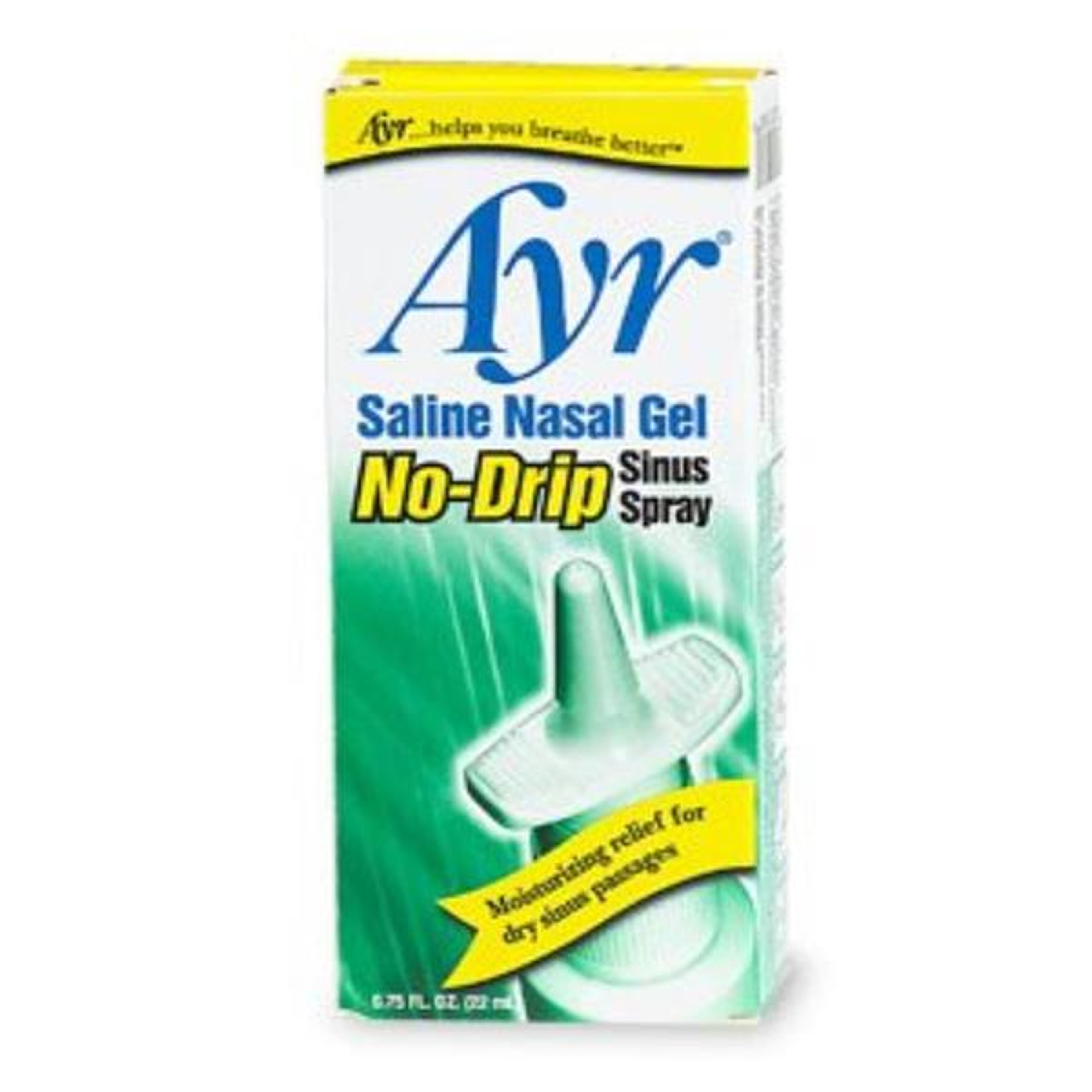 Ayr Saline Nasal Gel No-Drip Sinus Spray, 0.75 oz., 00225052848, 1 Each