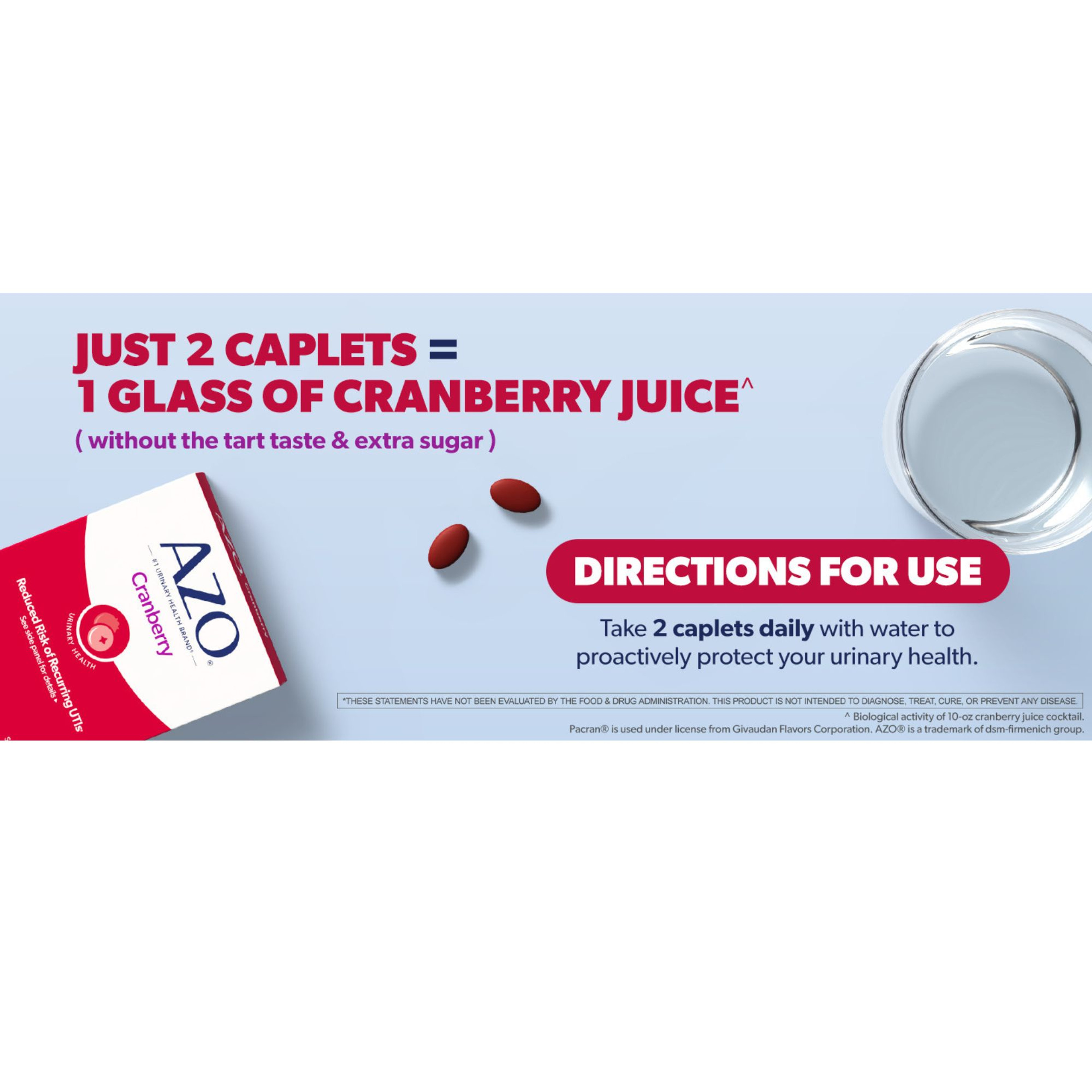 Azo Urinary Tract Health Cranberry Supplement, 50 Tablets