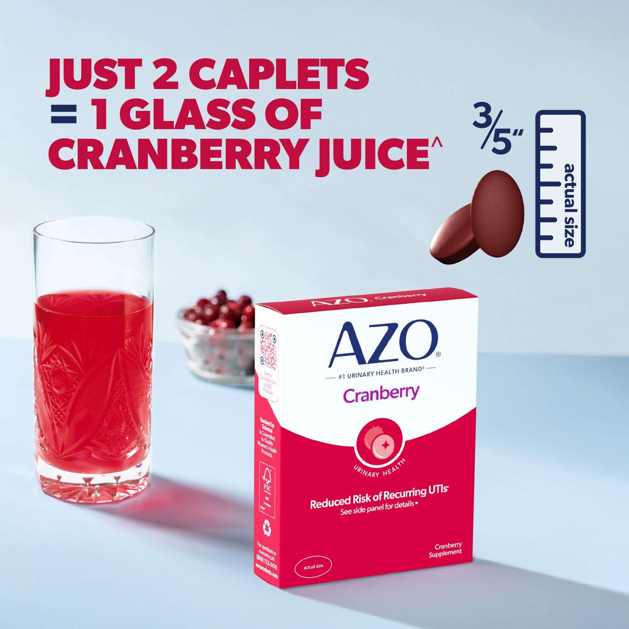 AZO Urinary Tract Health Cranberry Supplement