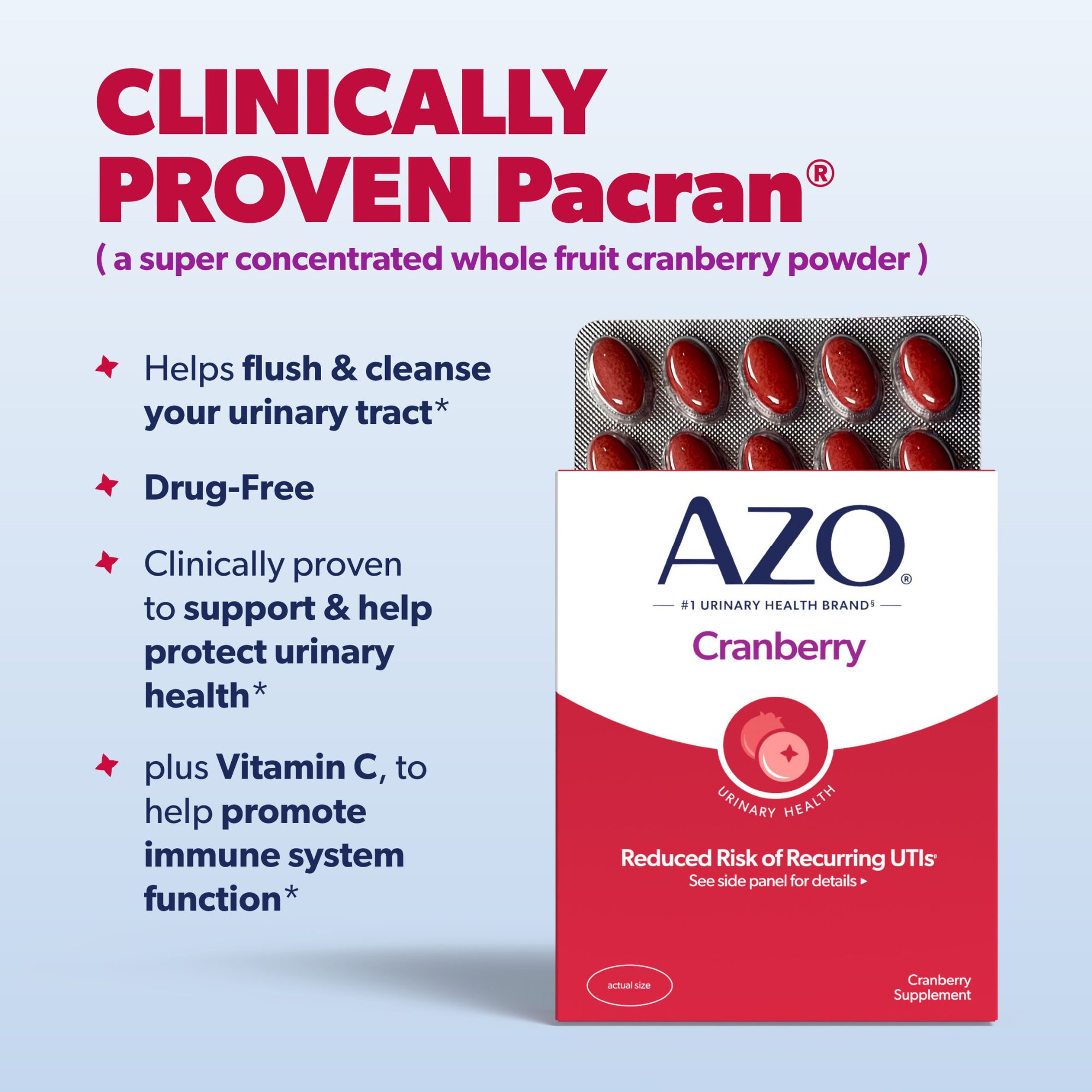 AZO Urinary Tract Health Cranberry Supplement