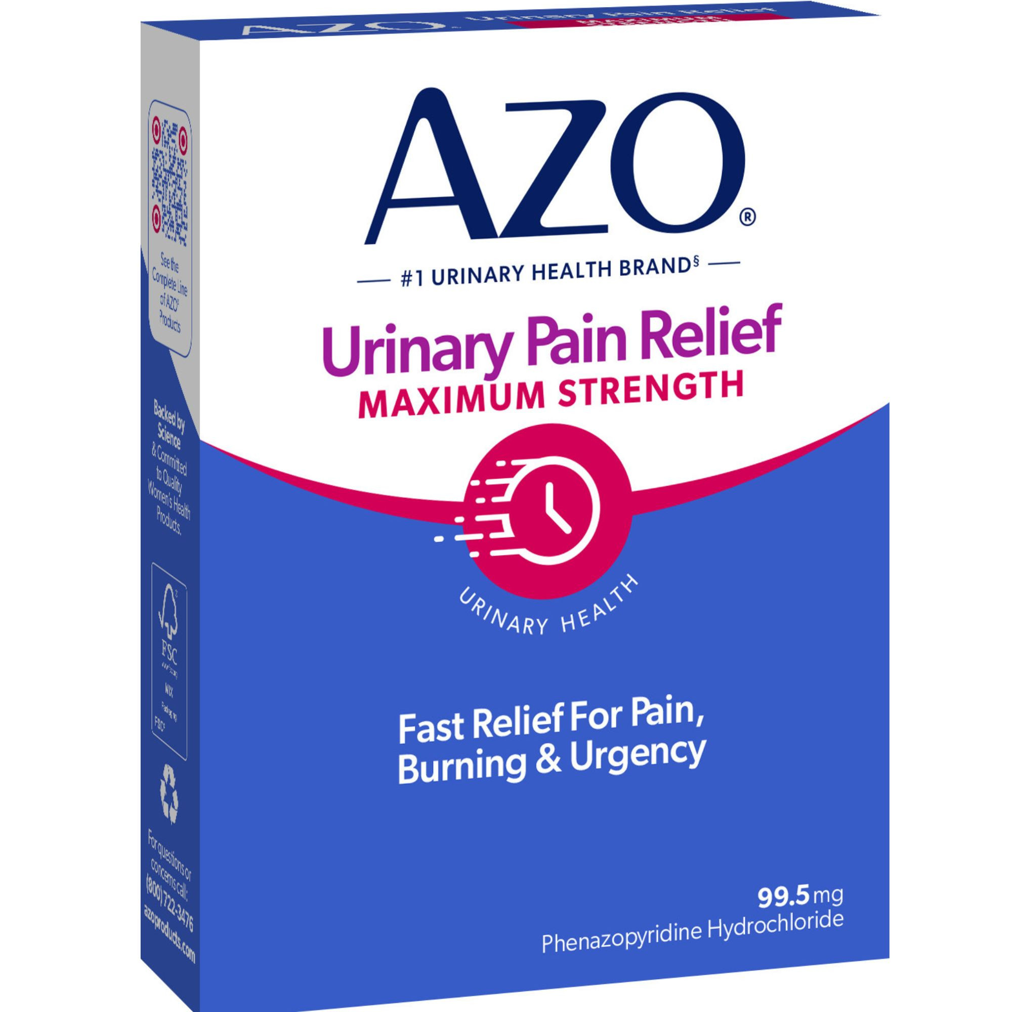 Azo Urinary Pain Relief, Maximum Strength, 12 Tablets