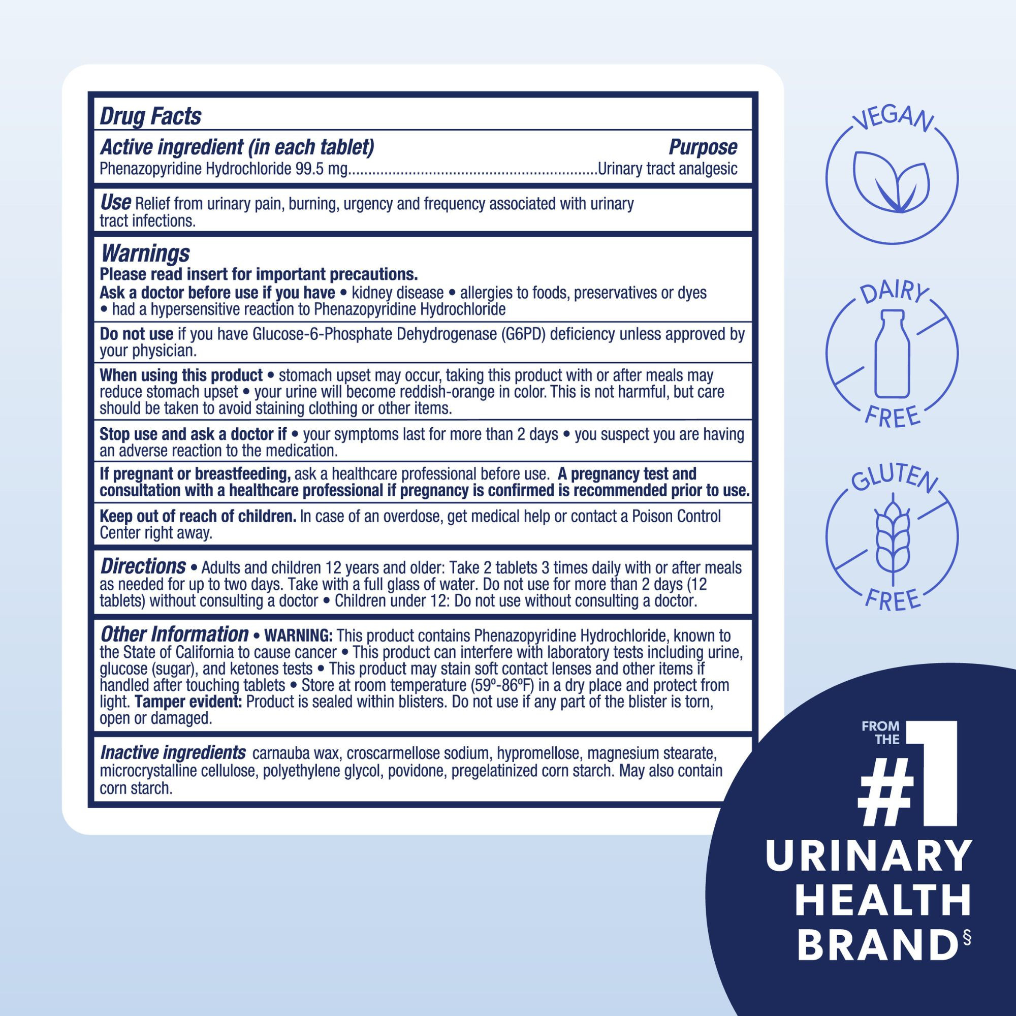 Azo Urinary Pain Relief, Maximum Strength