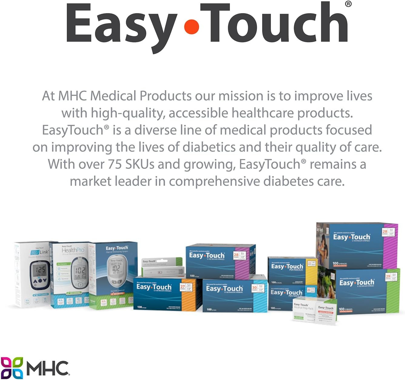 Easy Touch U-100 Insulin Syringes, 30 gauge