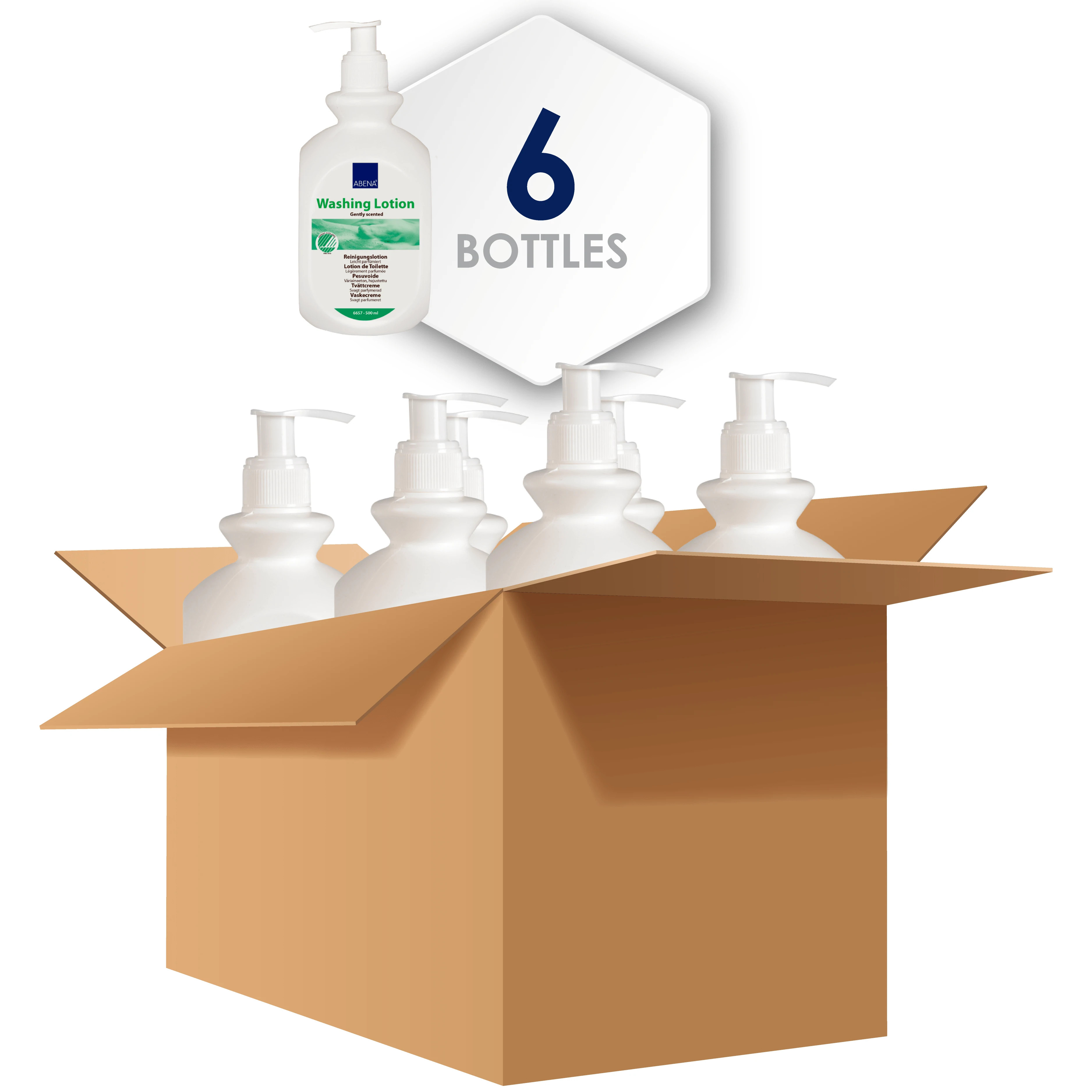 Abena Washing Lotion, Gently Scented, 16.9 oz.