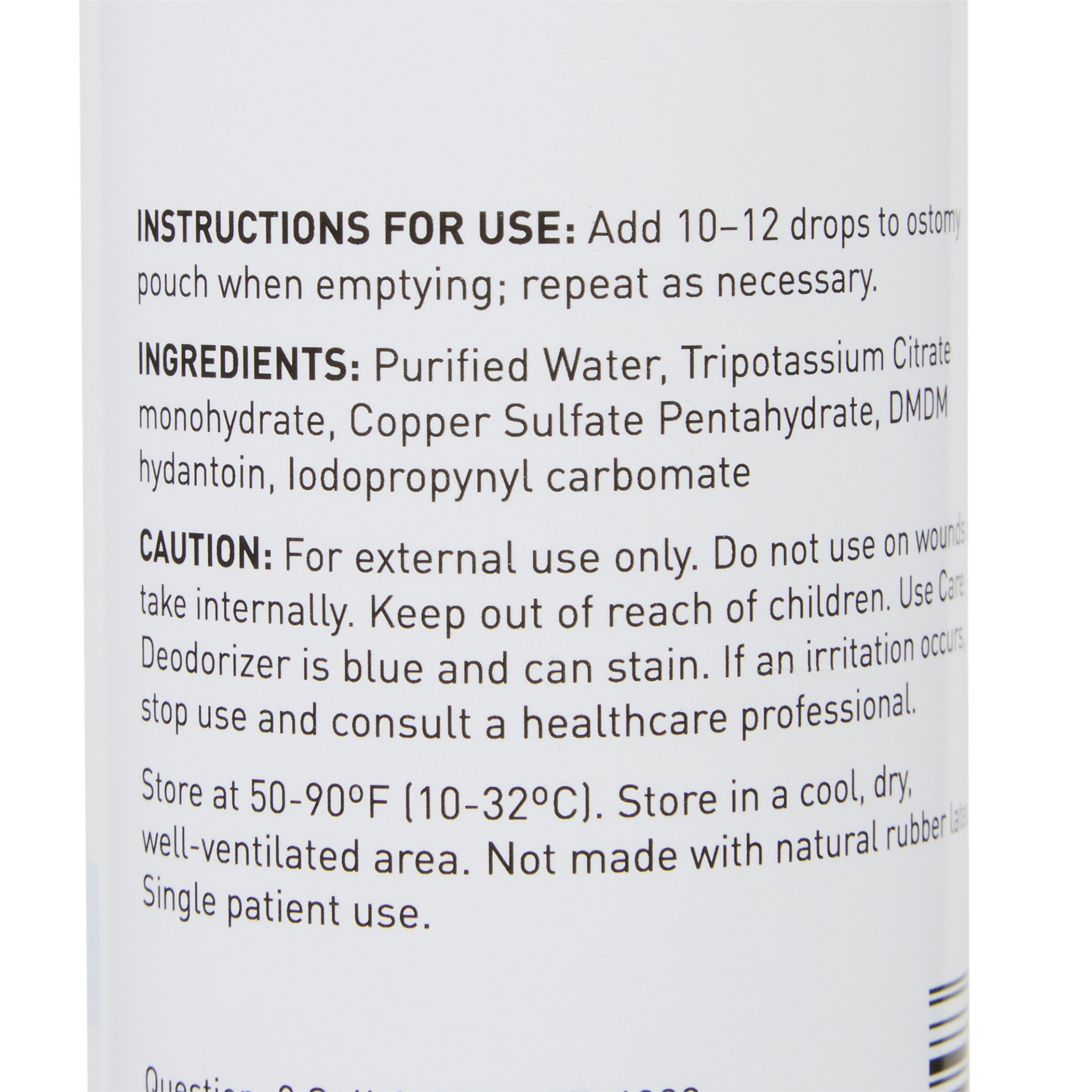 McKesson Ostomy Pouch Deodorizer, 8 oz., Unscented