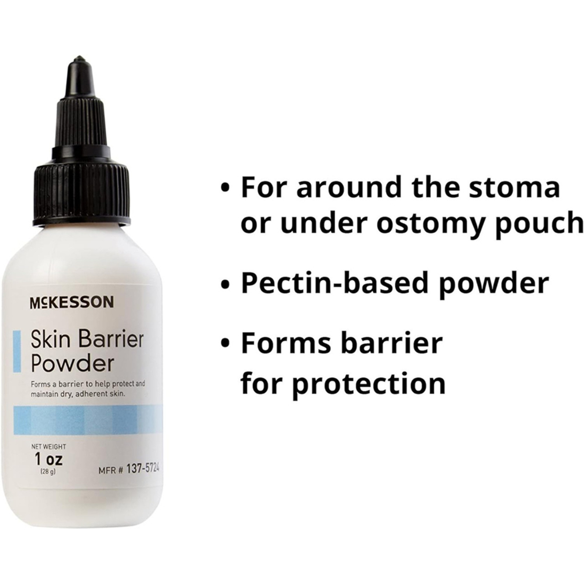 McKesson Skin Barrier Powder, 1 oz. Puff Bottle