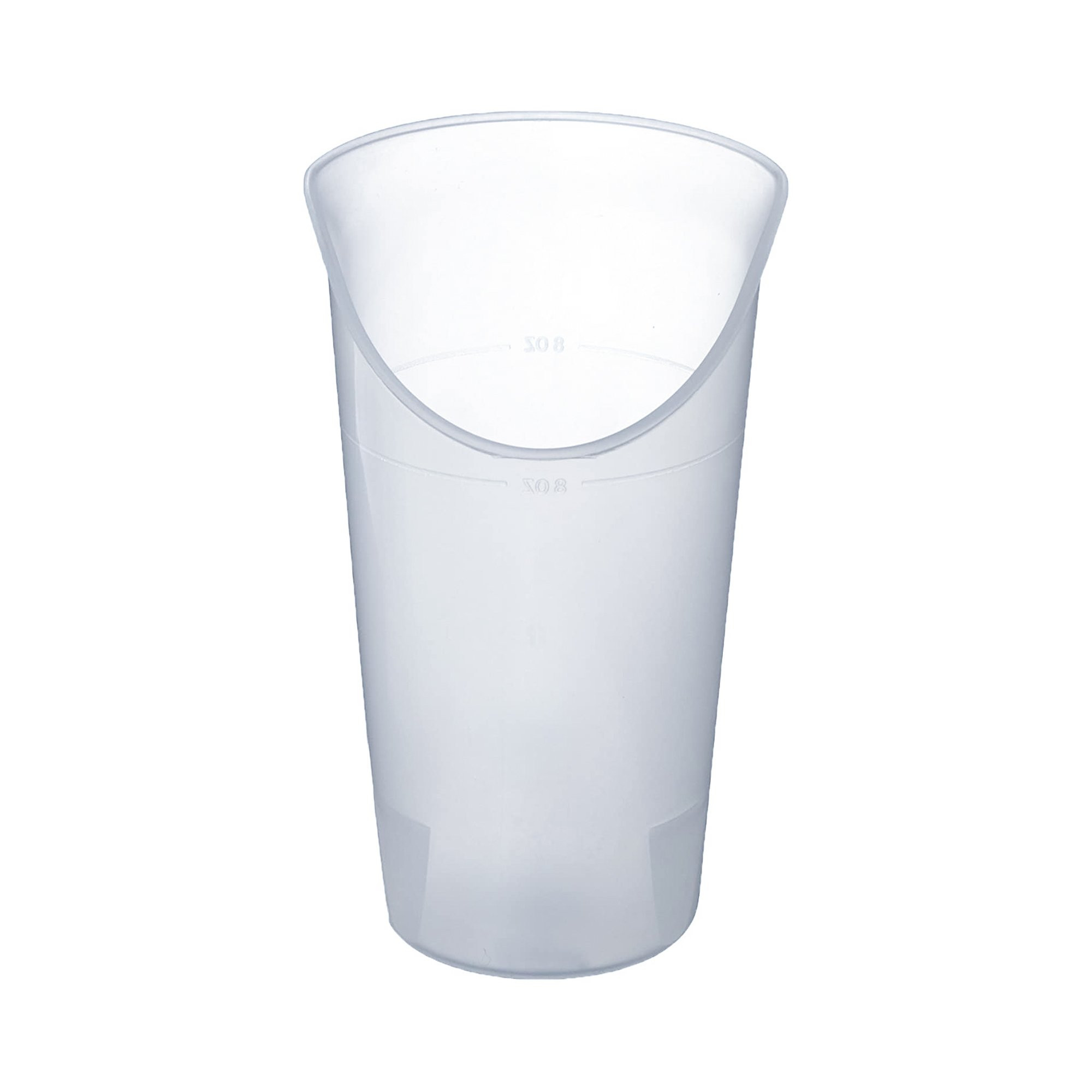 Nosey Cup ADL Dysphagia Cup,  8 oz. Clear Plastic, Reusable, 745930014, 1 Each