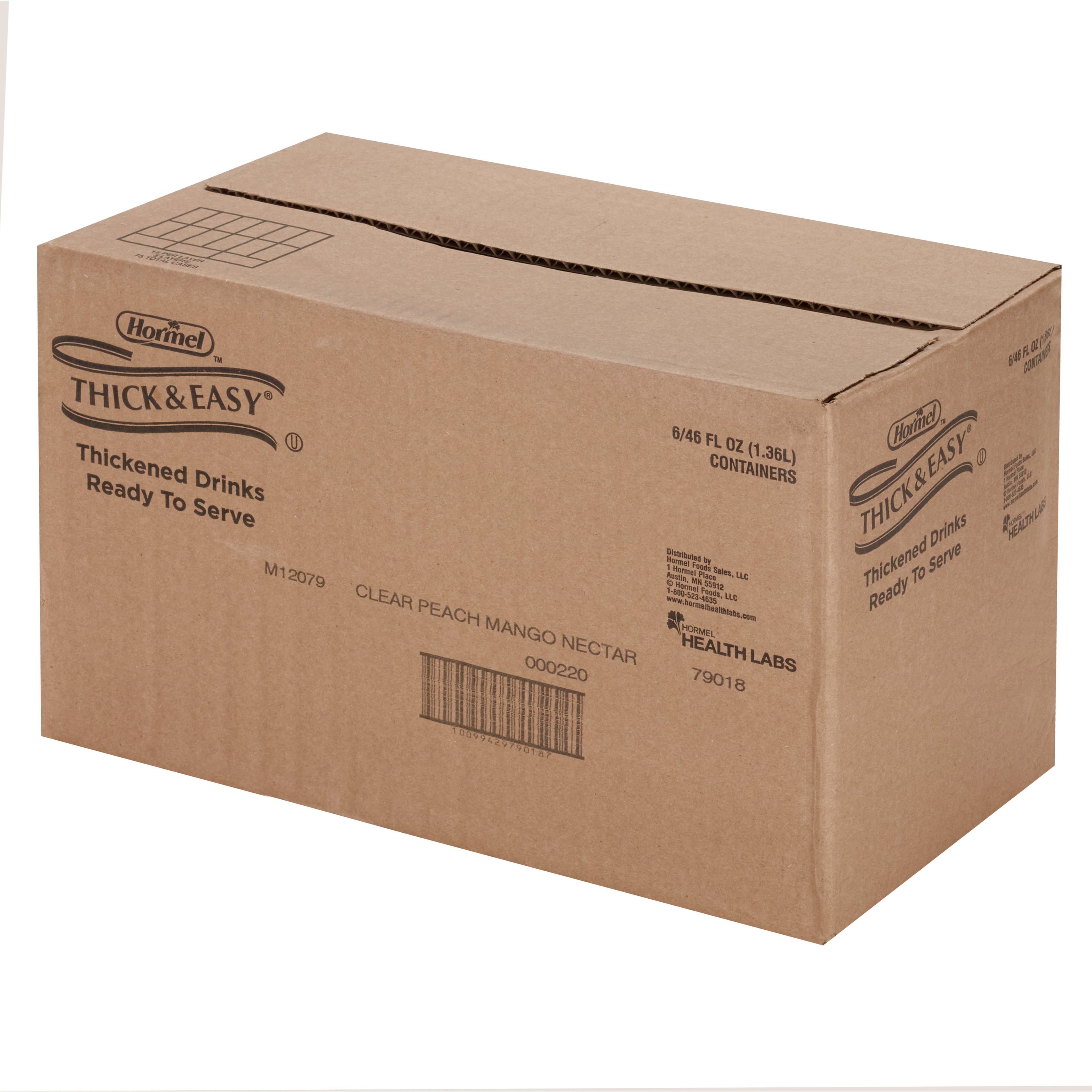 Hormel Thick & Easy Clear, Sugar Free, Peach Mango, Nectar Consistency, 46 oz.