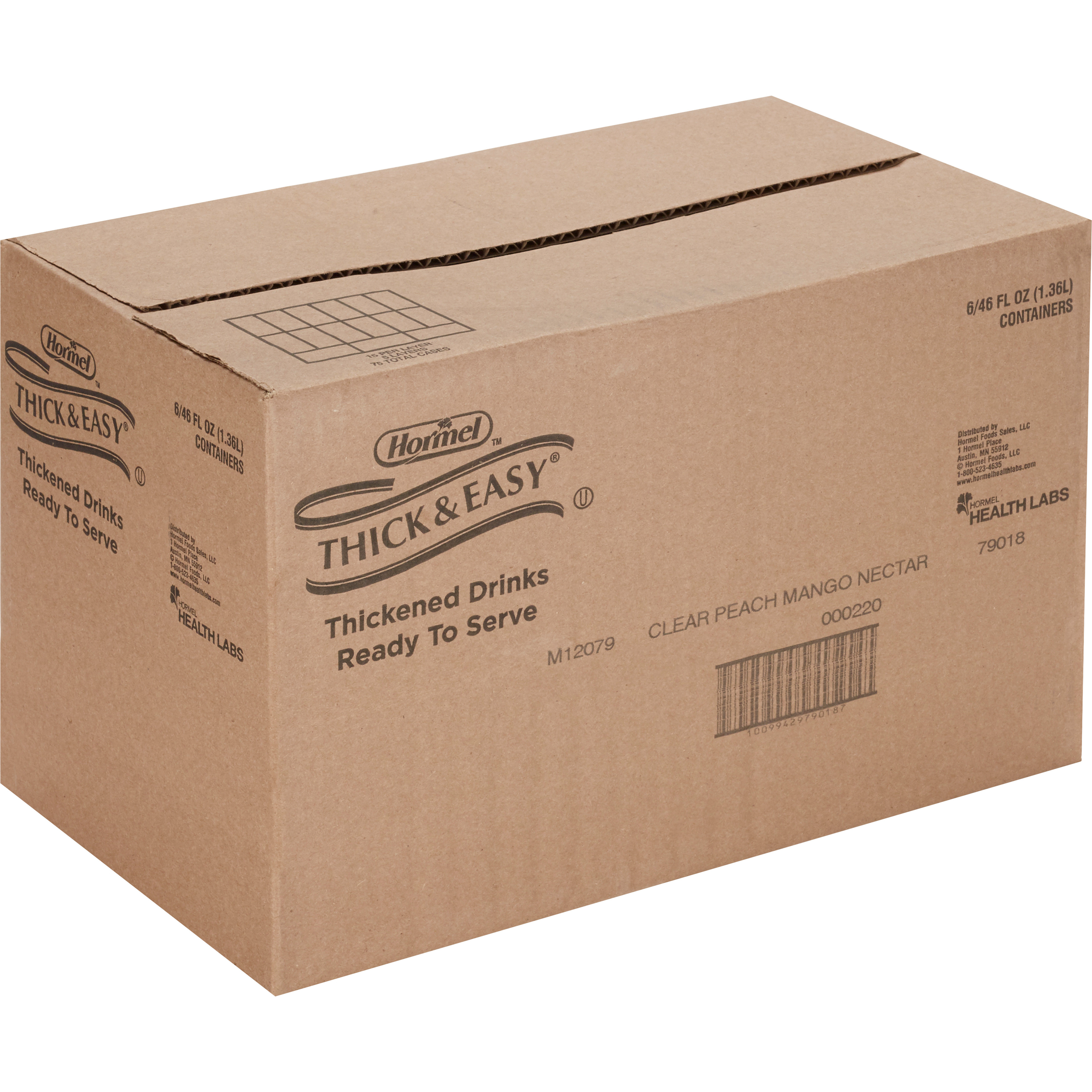 Hormel Thick & Easy Clear, Sugar Free, Peach Mango, Nectar Consistency, 46 oz.