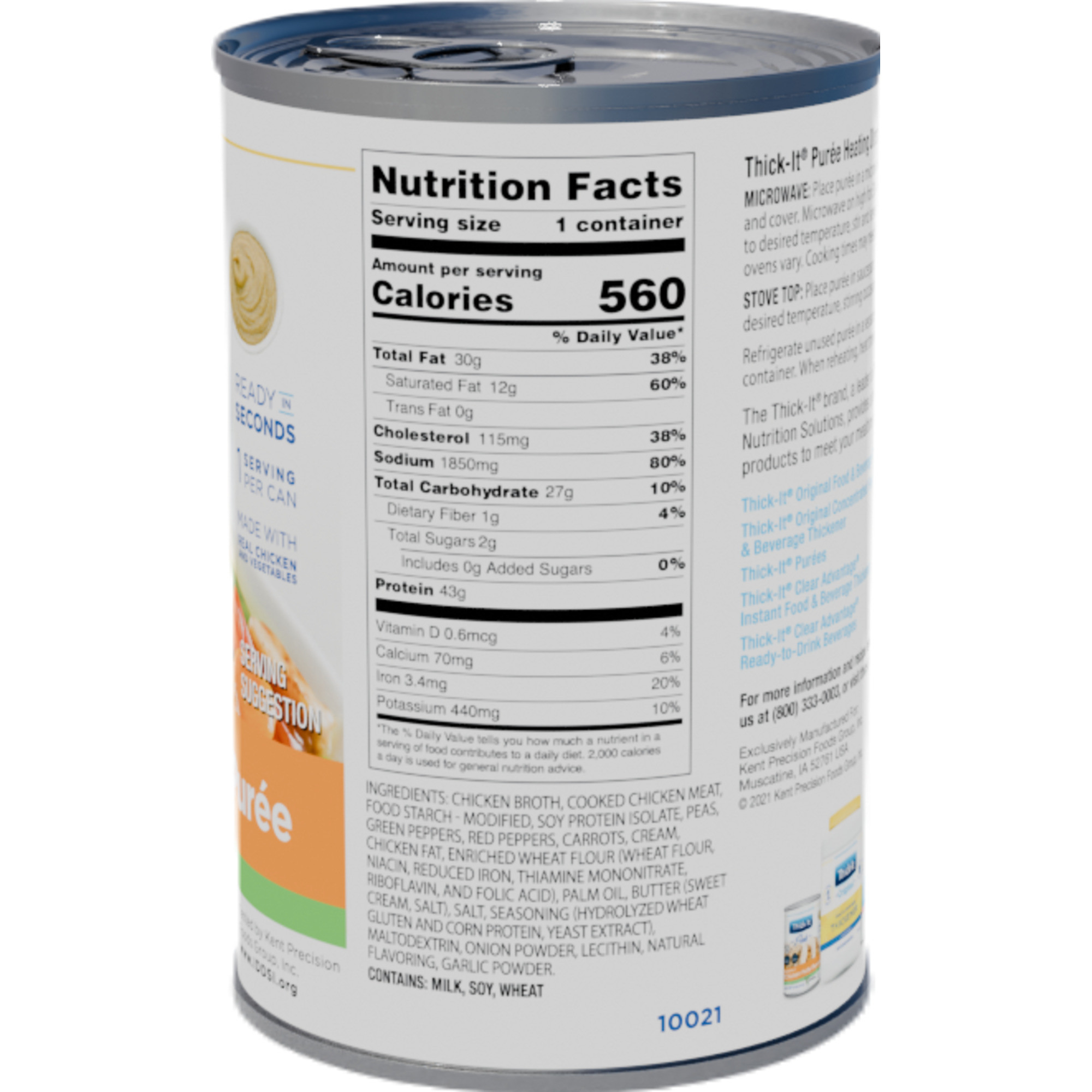 Thick-It Chicken à la King Puree, Can