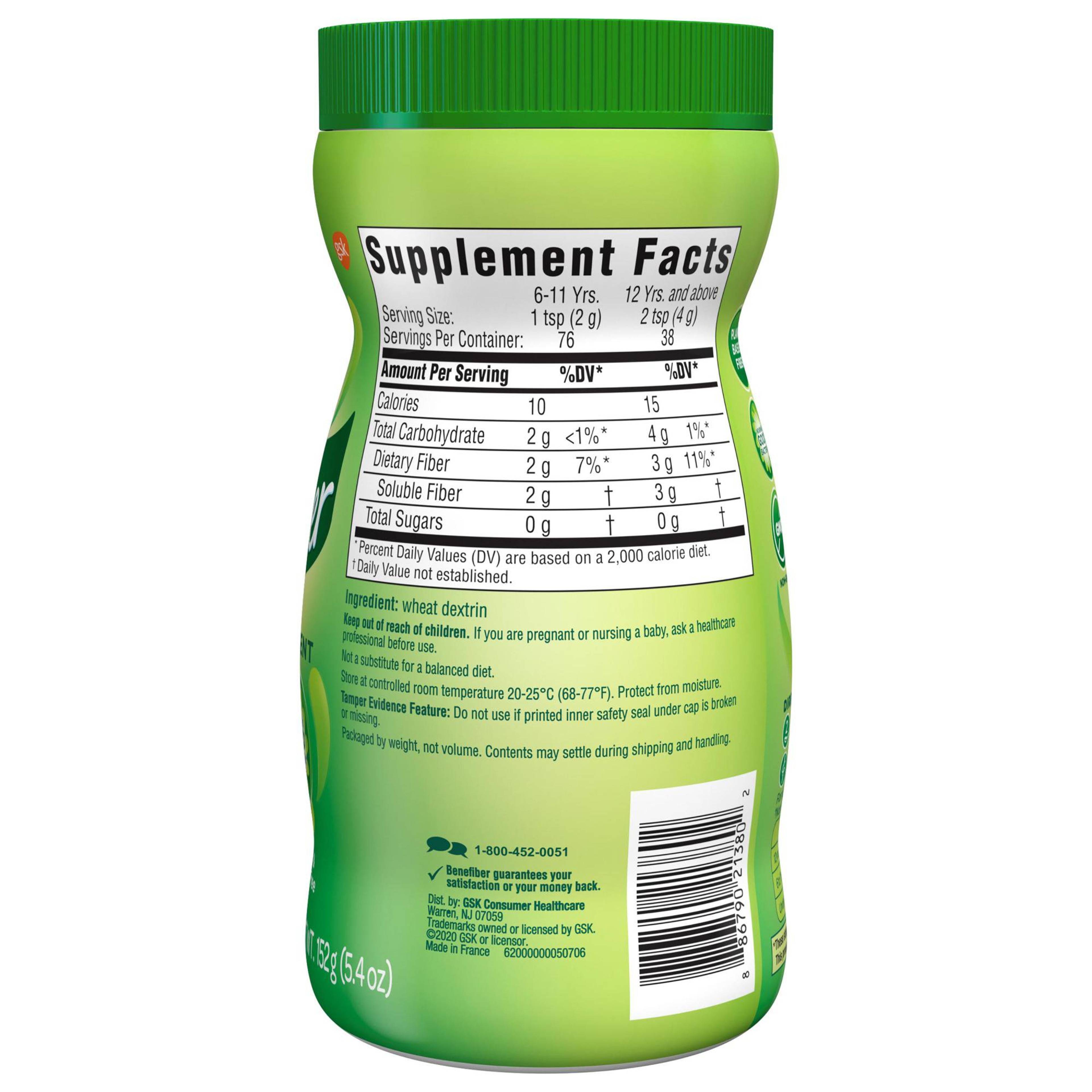 Benefiber Fiber Supplement Powder, 5.4 oz., 88679021380, 1 Each