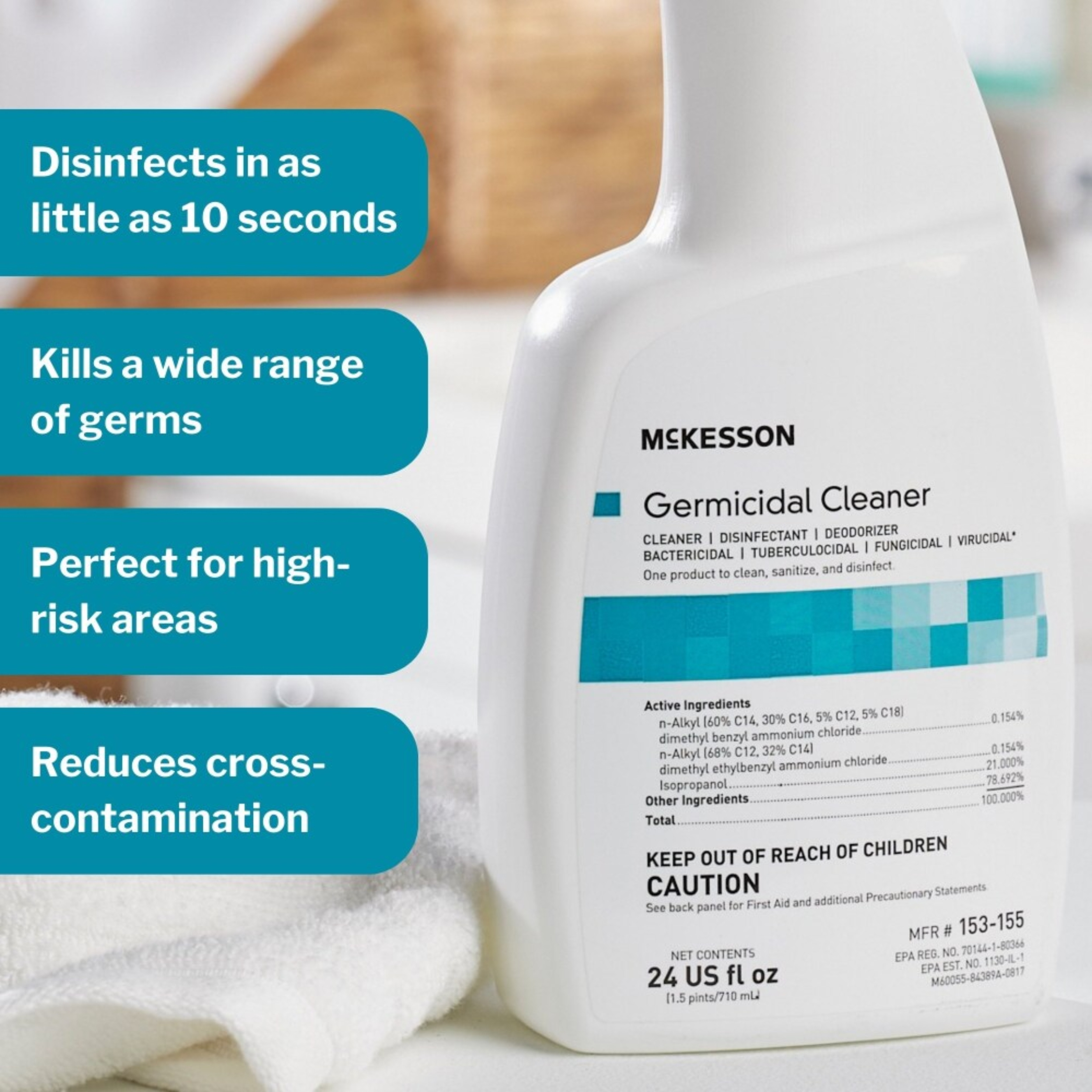 McKesson Germicidal Cleaner, 24 oz.