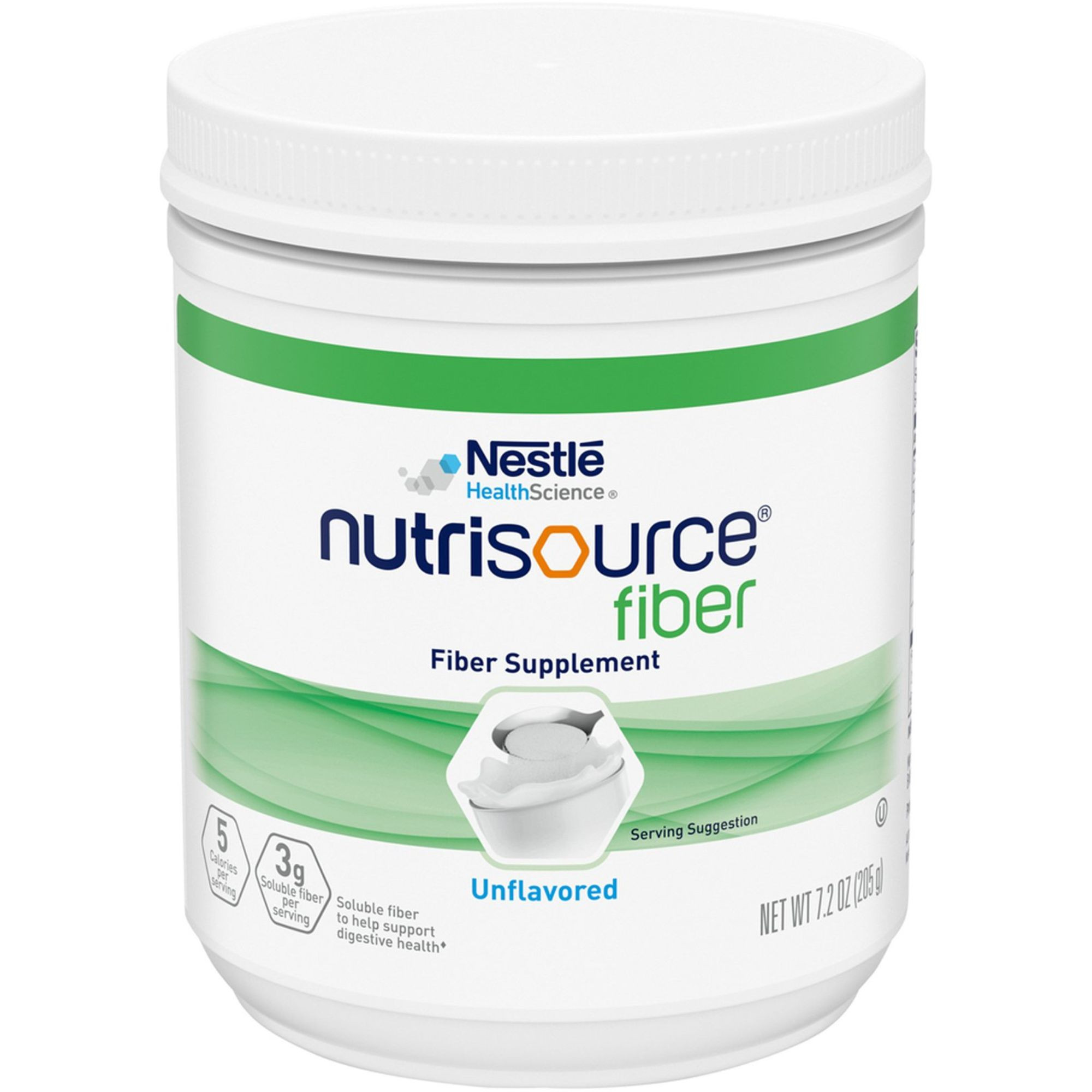 Nestle HealthScience Nutrisource fiber Fiber Supplement Powder, Unflavored, 7.2 oz., 10043900975518, 1 Each
