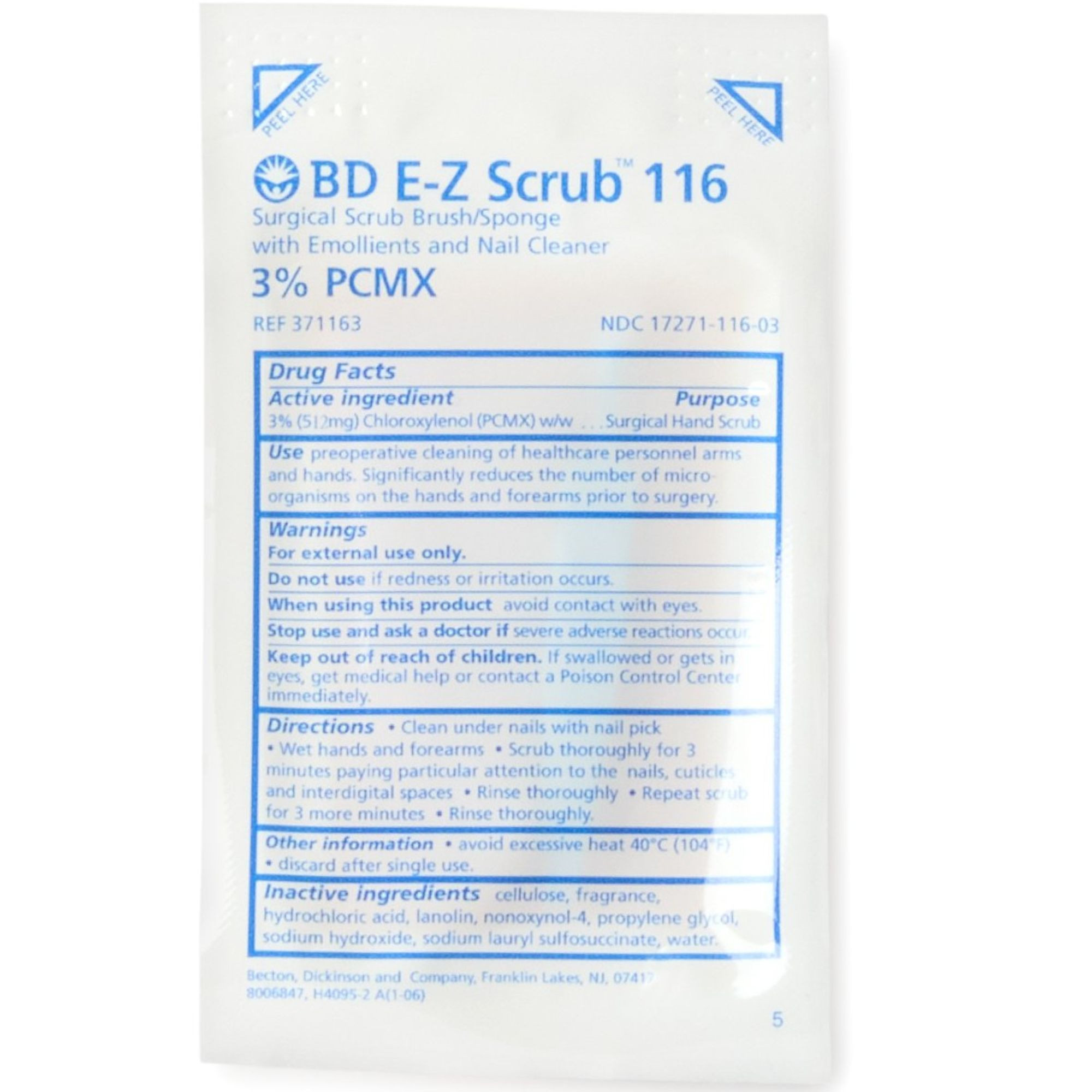 BD E-Z Scrub Impregnated Scrub Brush