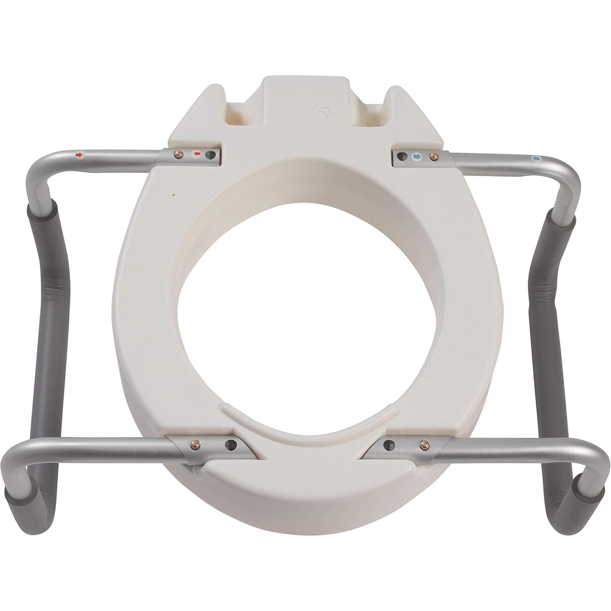 Drive Premium Elongated Raised Toilet Seat with Arms