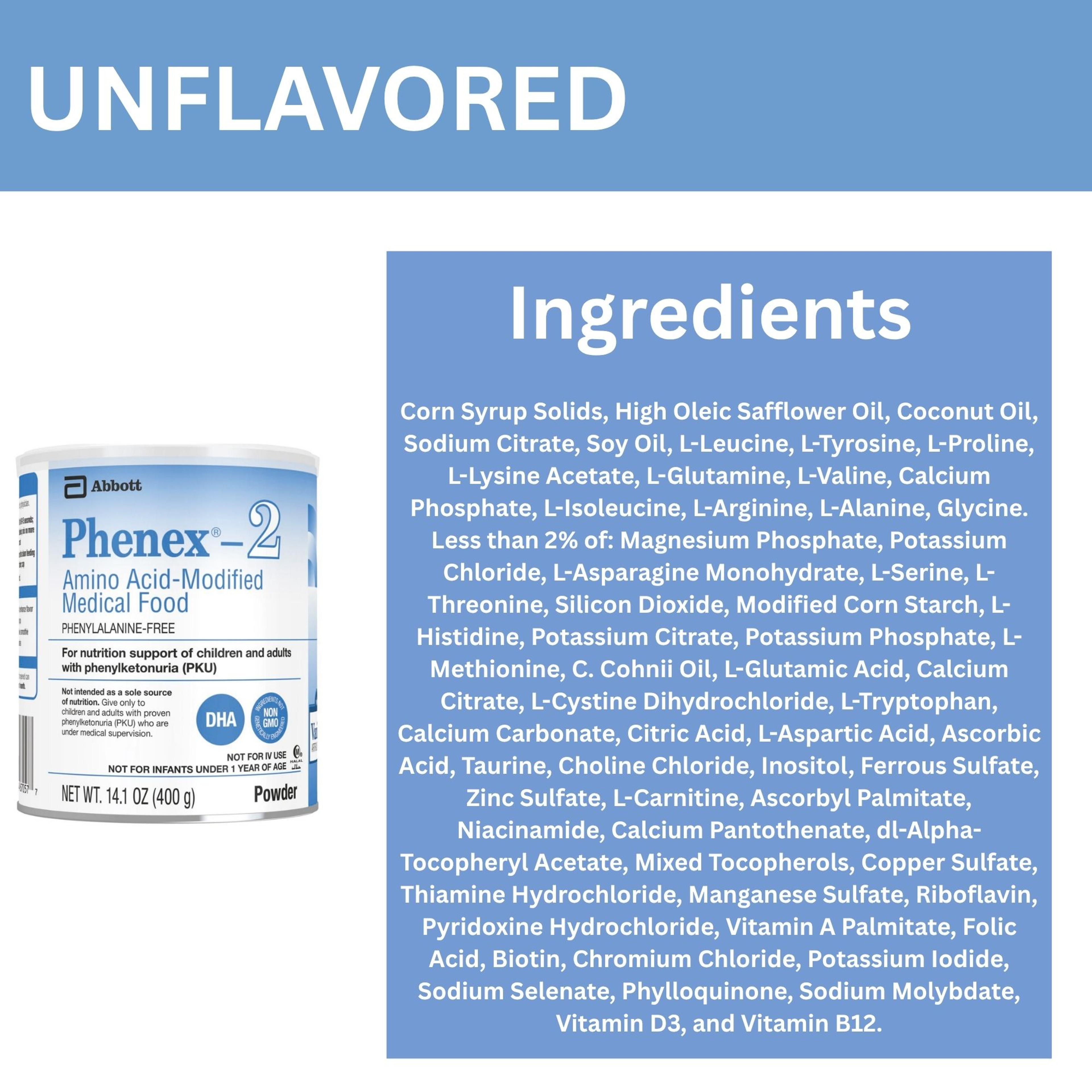 Phenex-2 Amino Acid-Modified Medical Food Powder, 14.1 oz