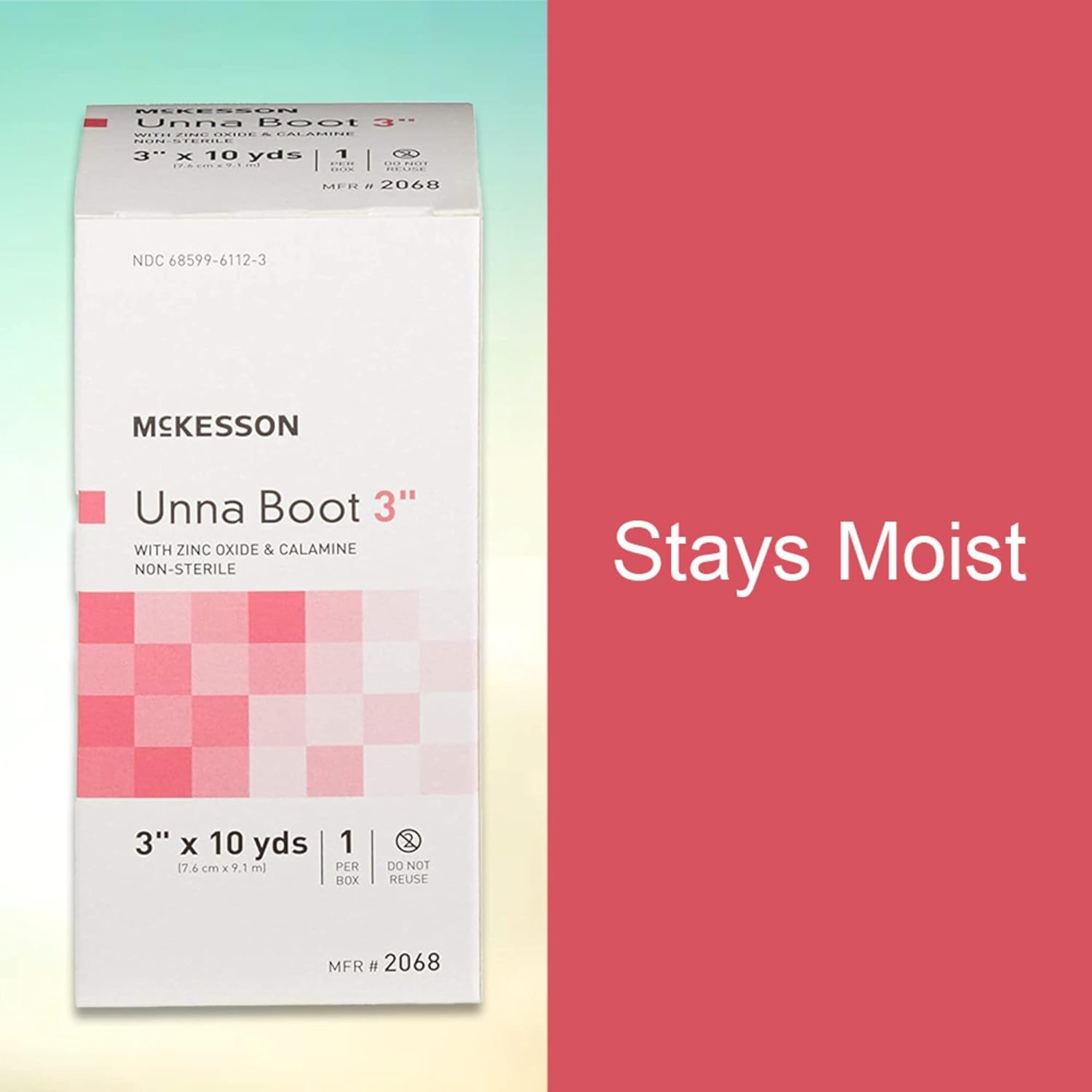 McKesson Unna Boot with Zinc Oxide & Calamine, 3" x 10 yds