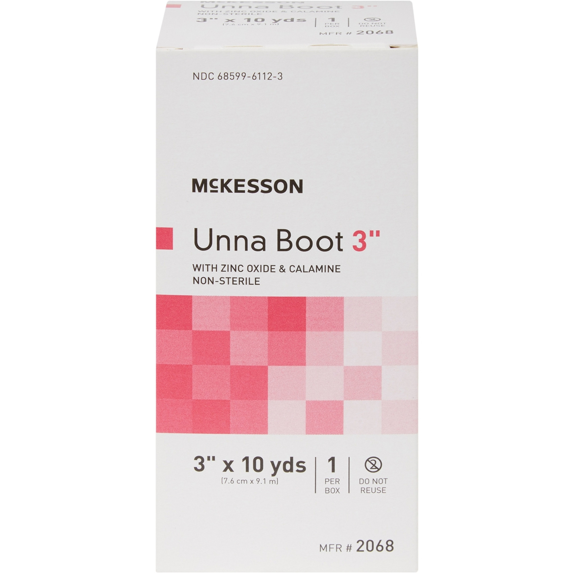 McKesson Unna Boot with Zinc Oxide & Calamine, 3" x 10 yds