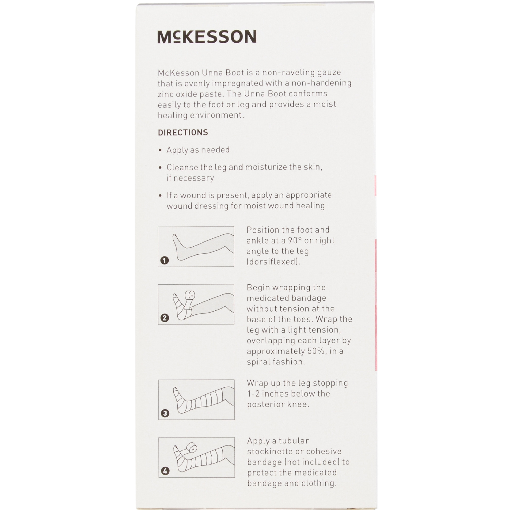 McKesson Unna Boot with Zinc Oxide & Calamine, 3" x 10 yds