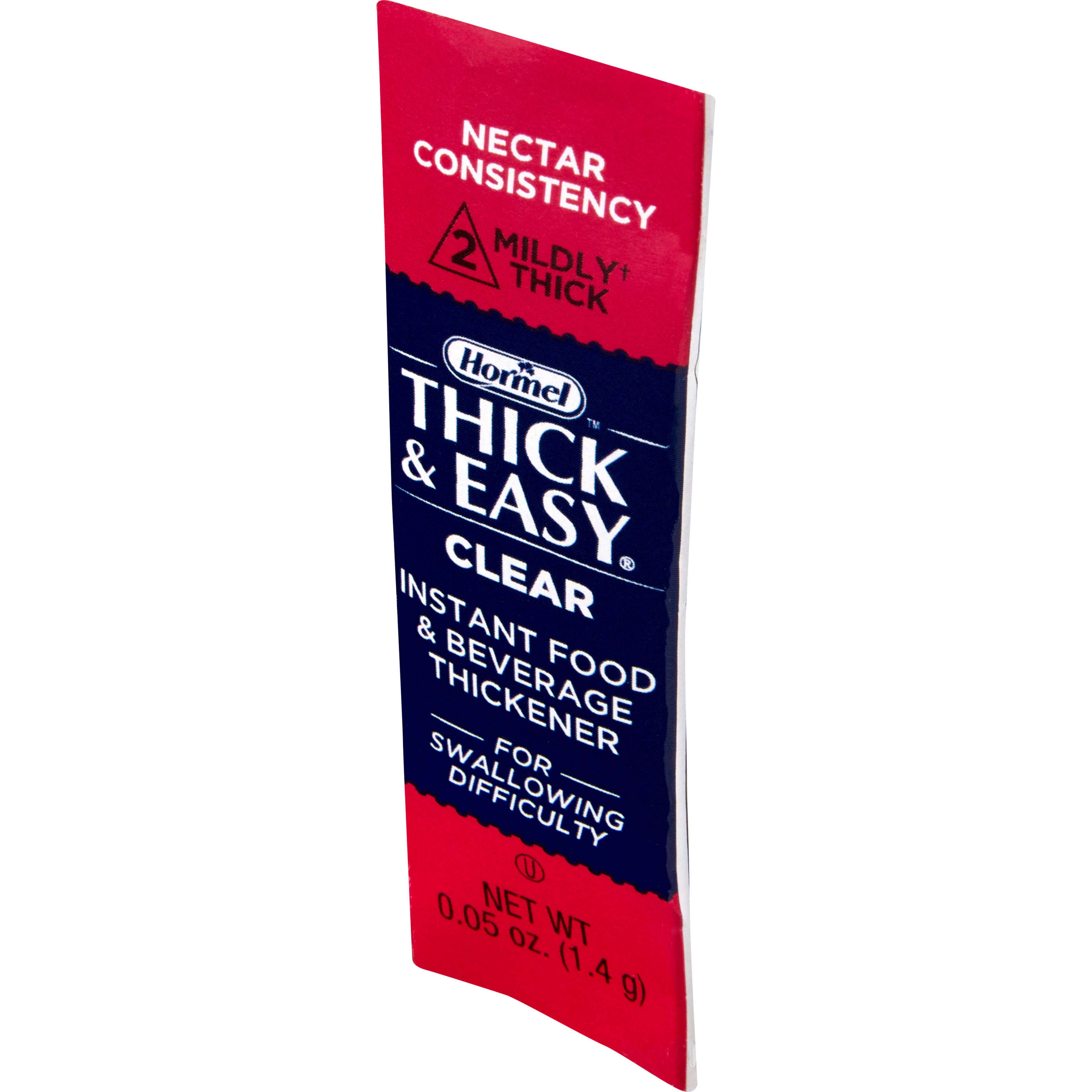 Thick & Easy Clear Food and Beverage Thickener, Nectar Consistency, Unflavored, 1.4 Gram Packet