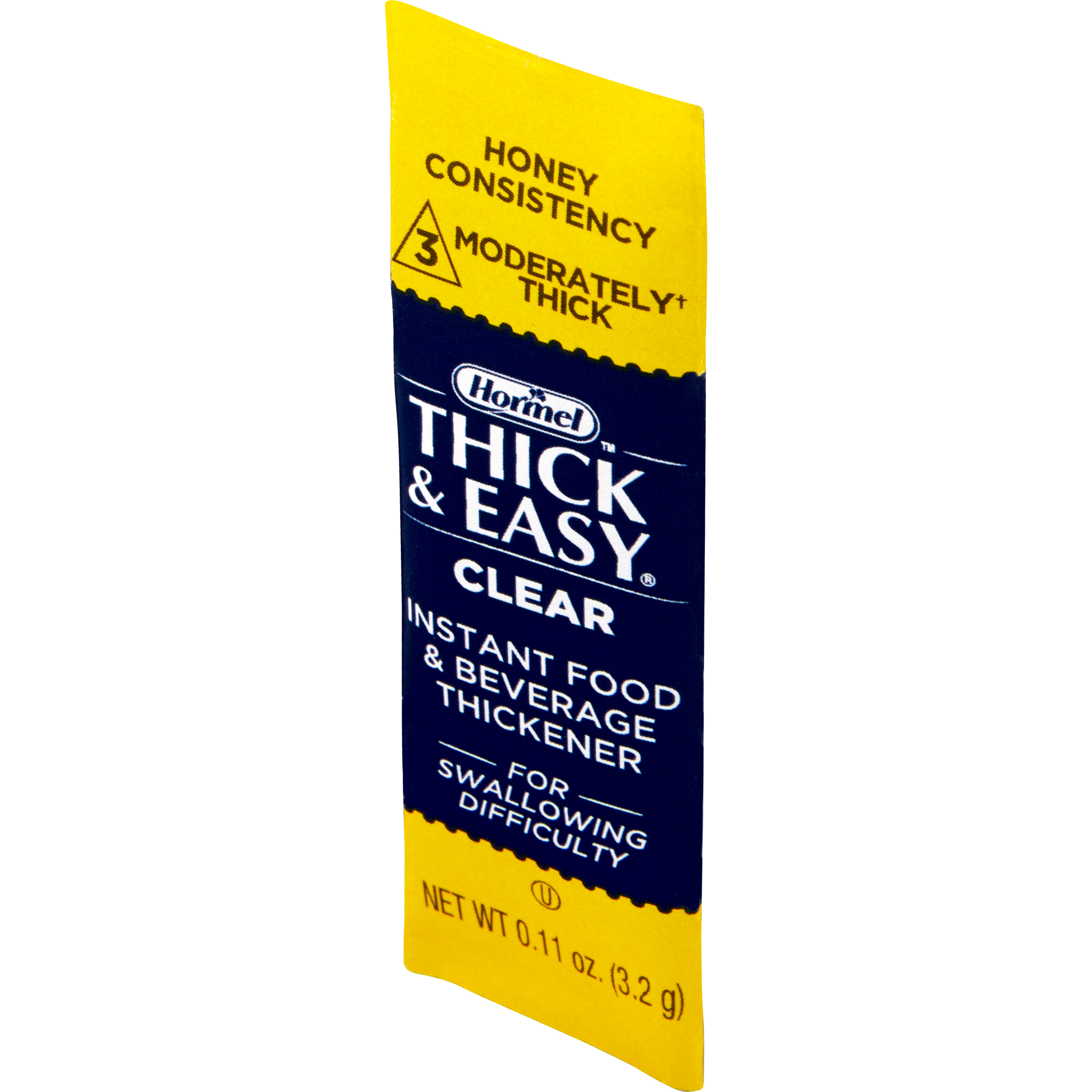 Thick & Easy Clear Food & Beverage Thickeners, 3.2 Gram Packet of Powder