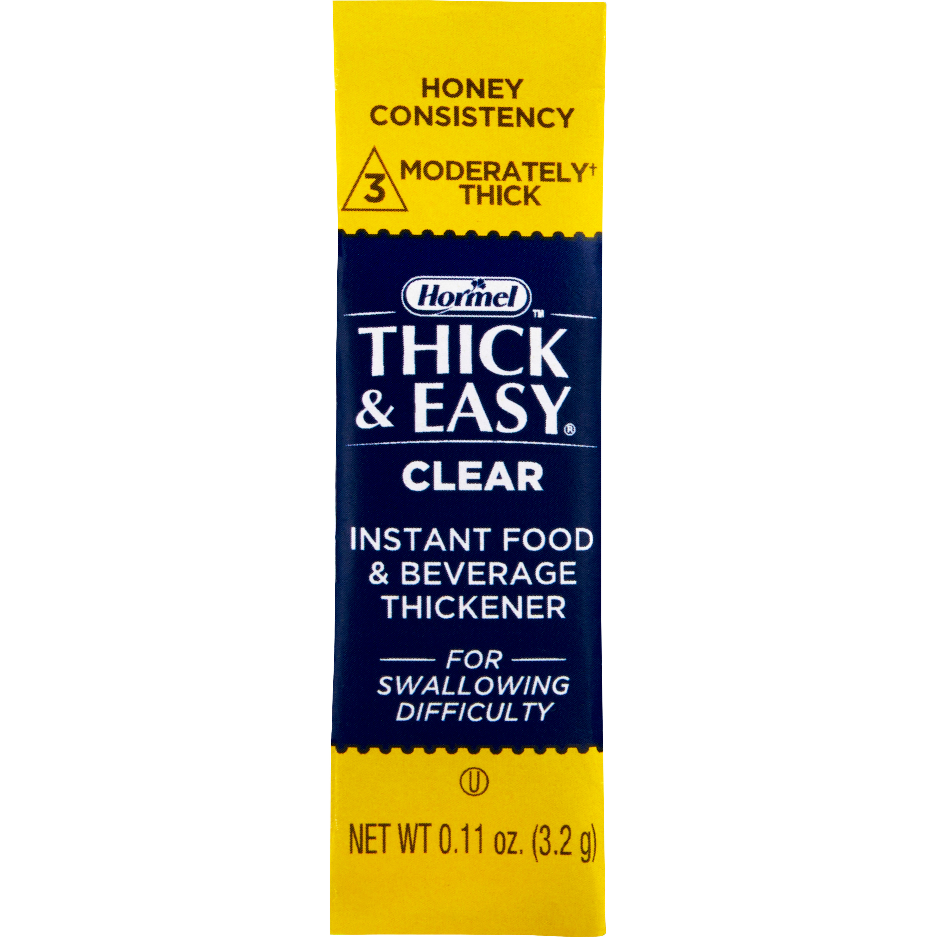 Thick & Easy Clear Food & Beverage Thickeners, 3.2 Gram Packet of Powder