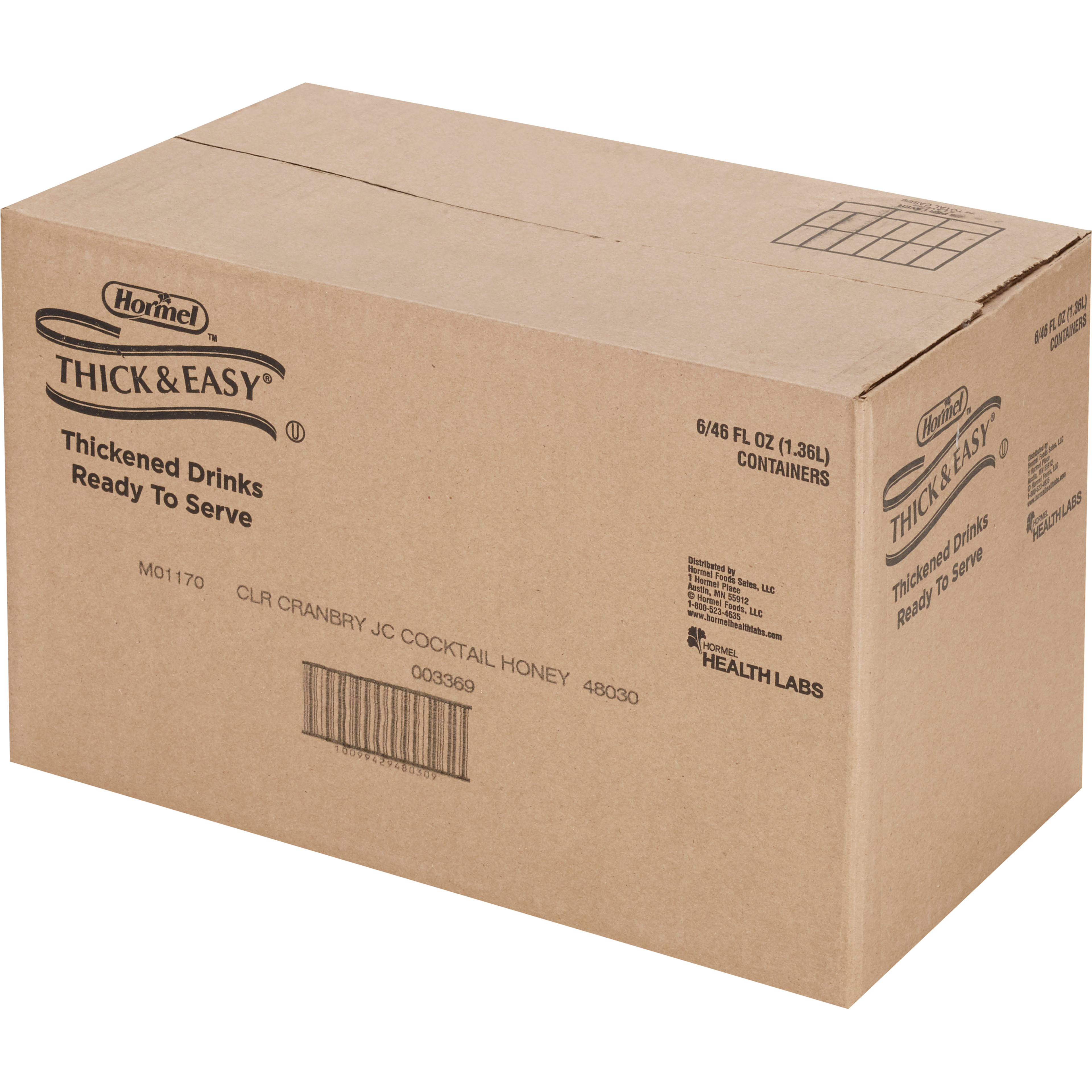 Thick & Easy Clear Honey Consistency Cranberry Thickened Beverage, 46 oz. Bottle