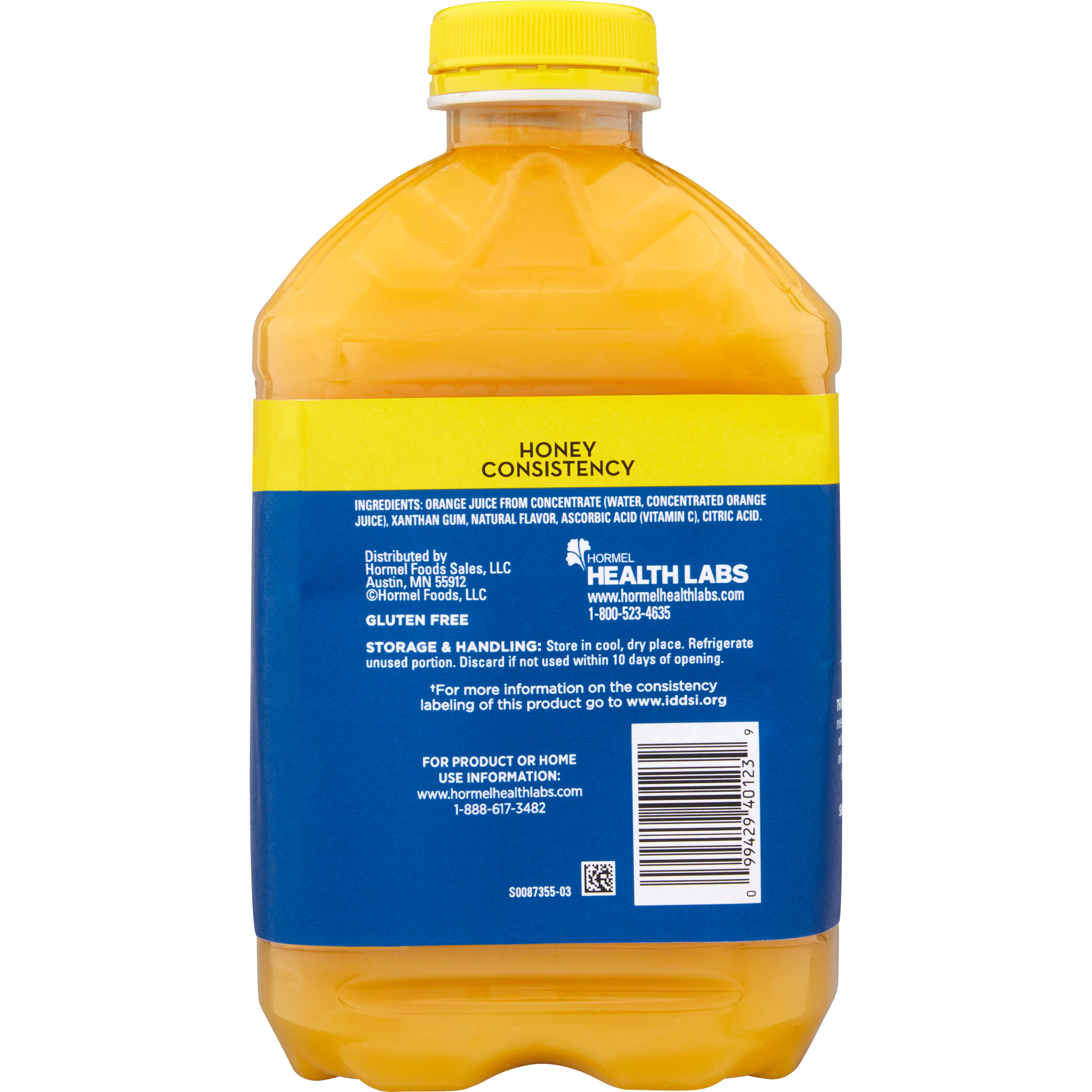 Thick & Easy Clear Honey Consistency Orange Juice Thickened Beverage, 46 oz. Bottle