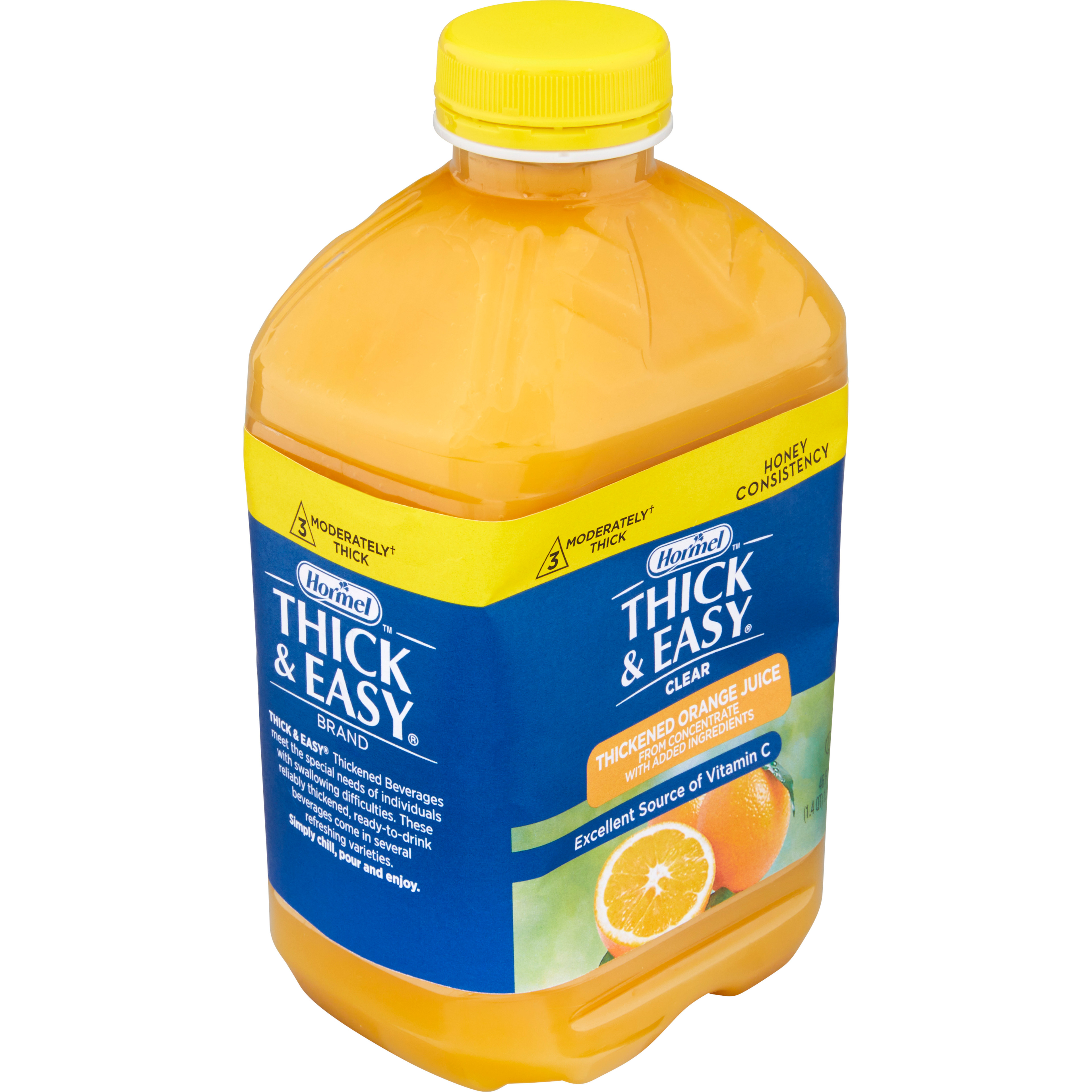 Thick & Easy Clear Honey Consistency Orange Juice Thickened Beverage, 46 oz. Bottle