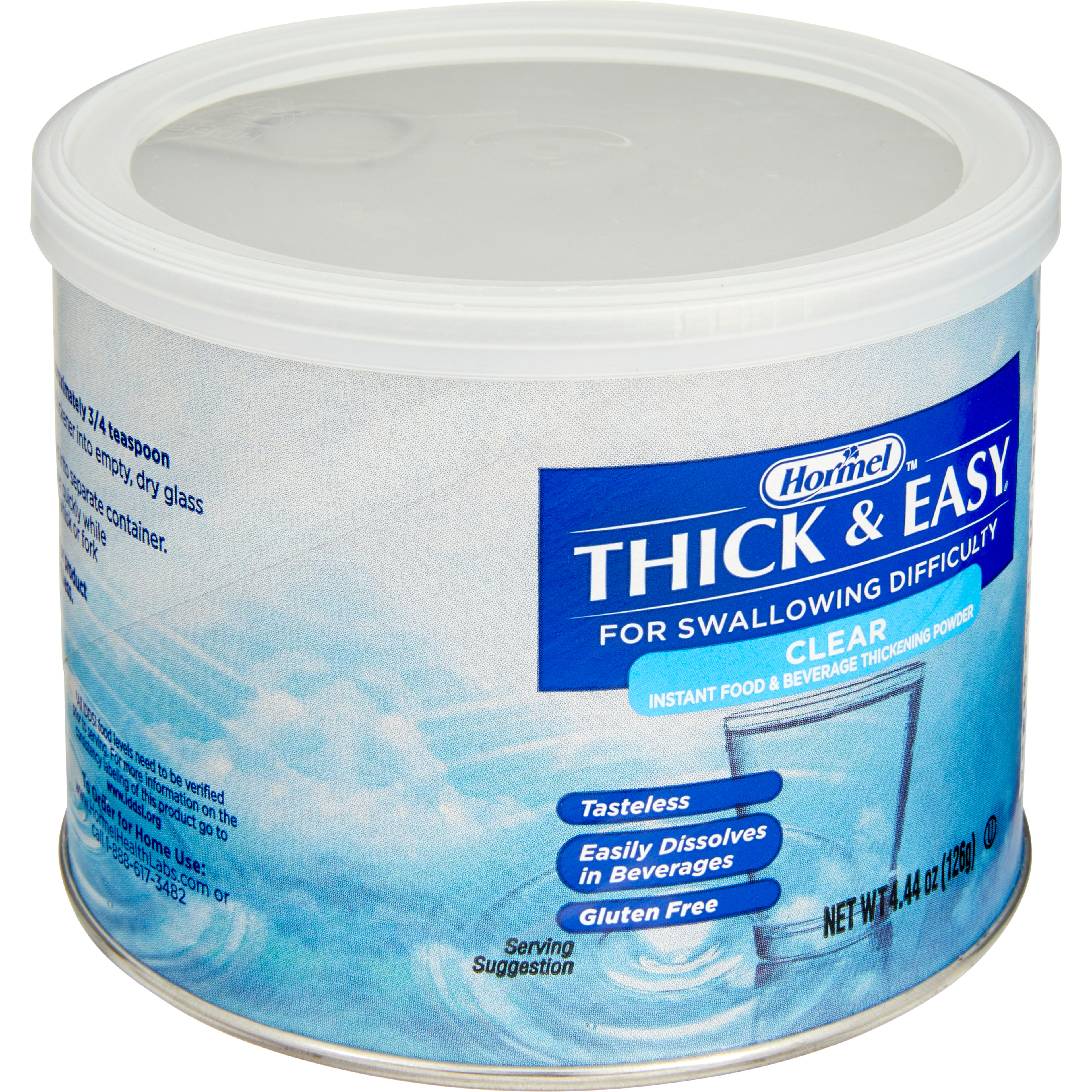Thick & Easy Clear Food and Beverage Thickener, 4.4 oz. Canister