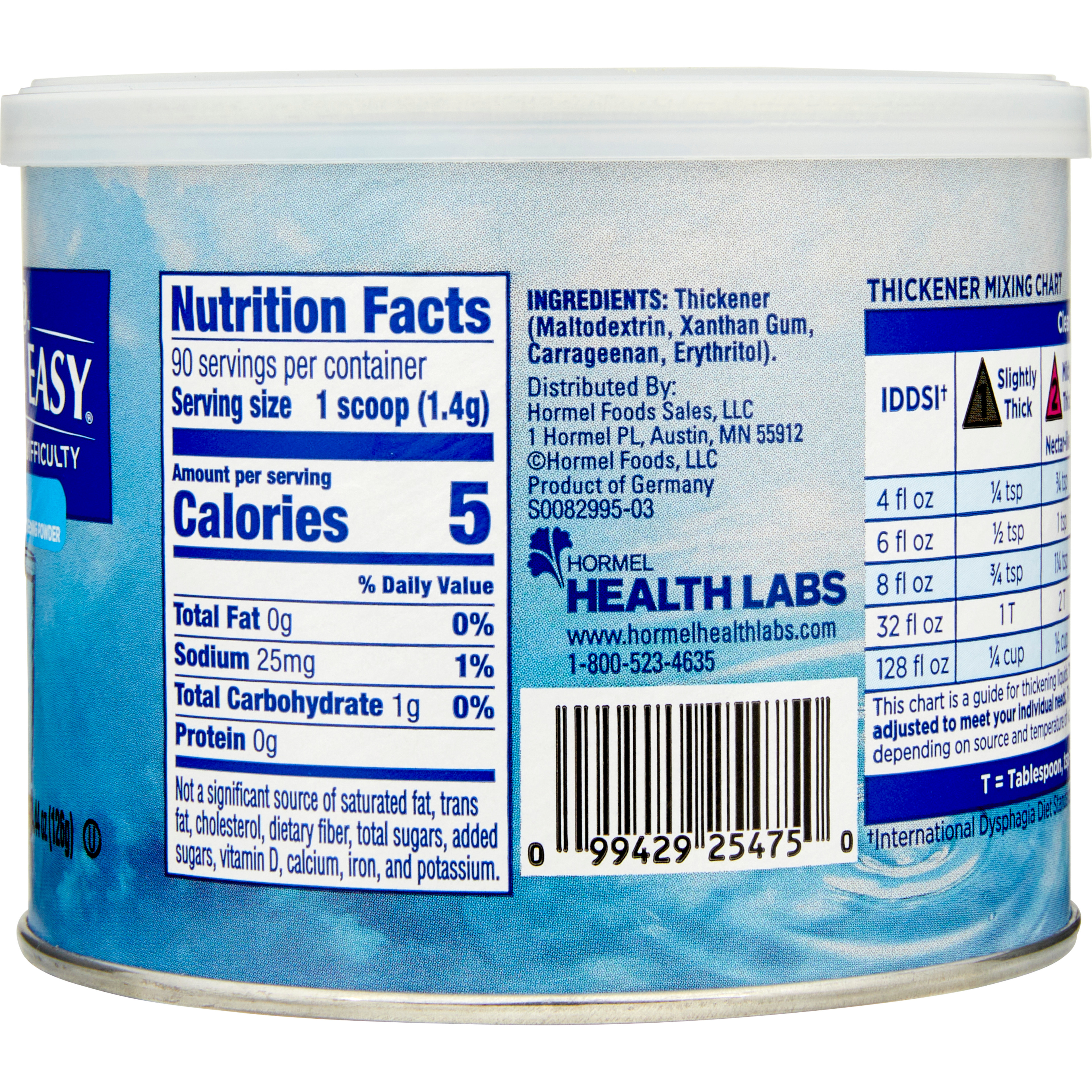 Thick & Easy Clear Food and Beverage Thickener, 4.4 oz. Canister