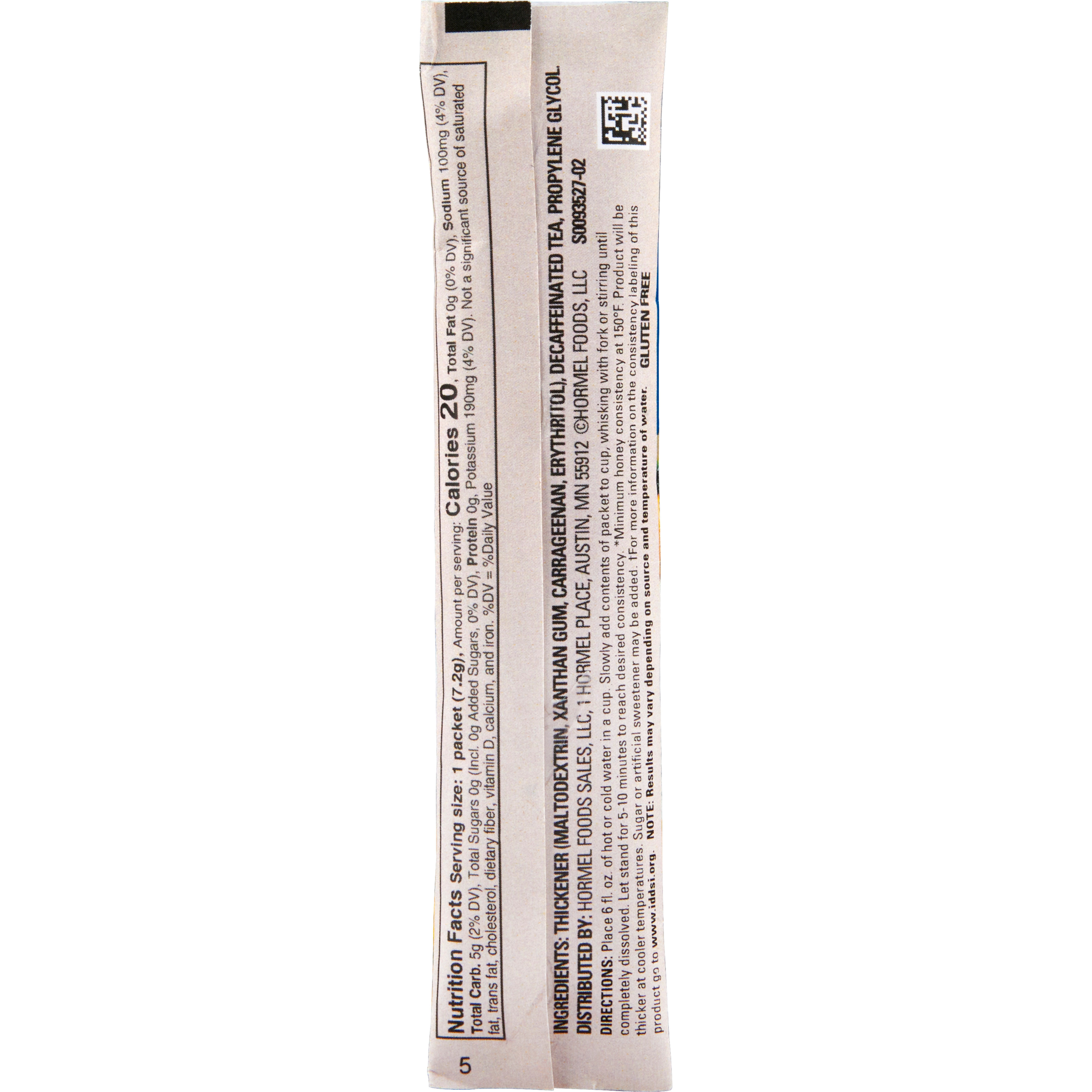 Thick & Easy Decaffeinated Tea Honey Consistency Thickened Beverage, ¼ oz. Packet of Powder