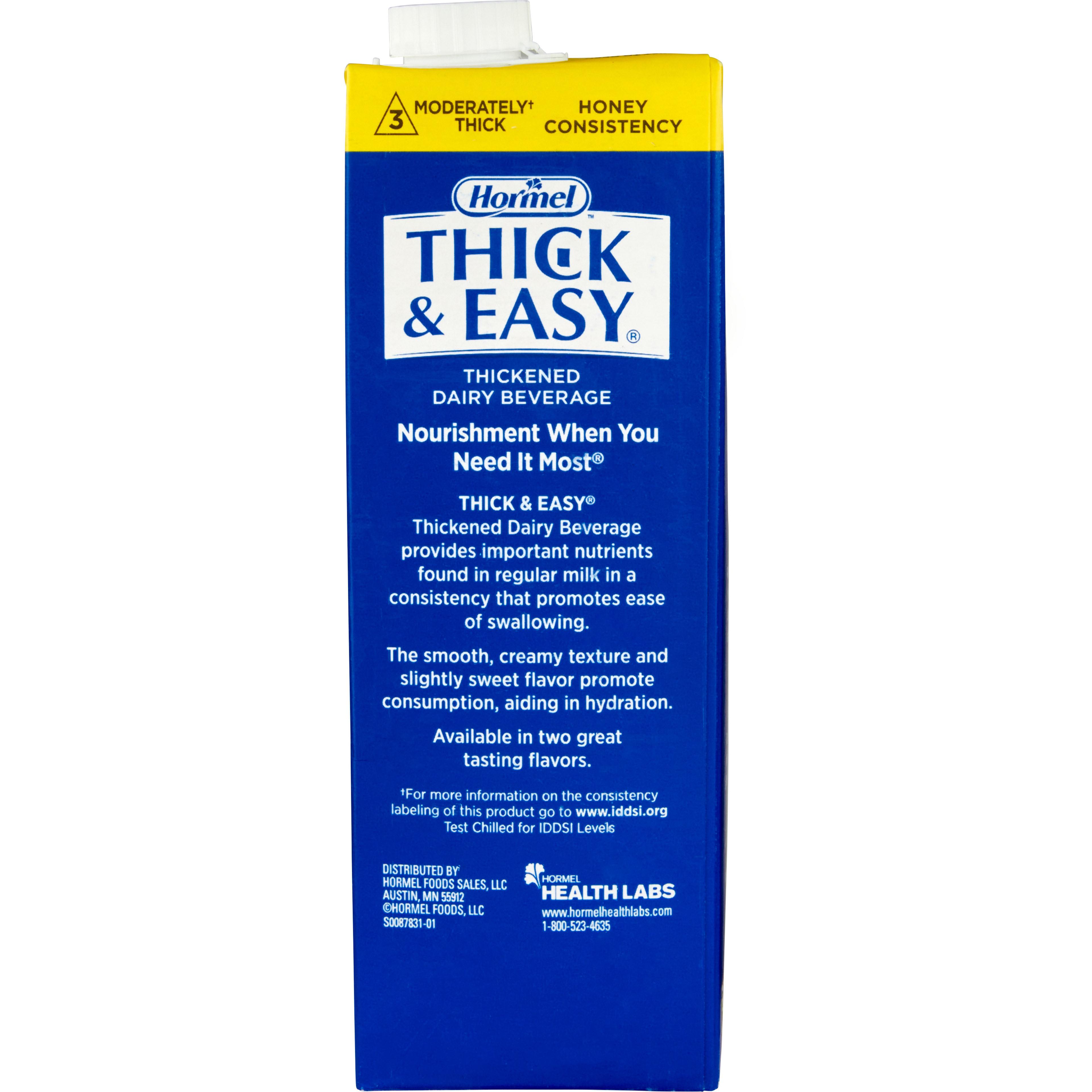 Thick & Easy Dairy Honey Consistency Milk Thickened Beverage, 32 oz. Carton