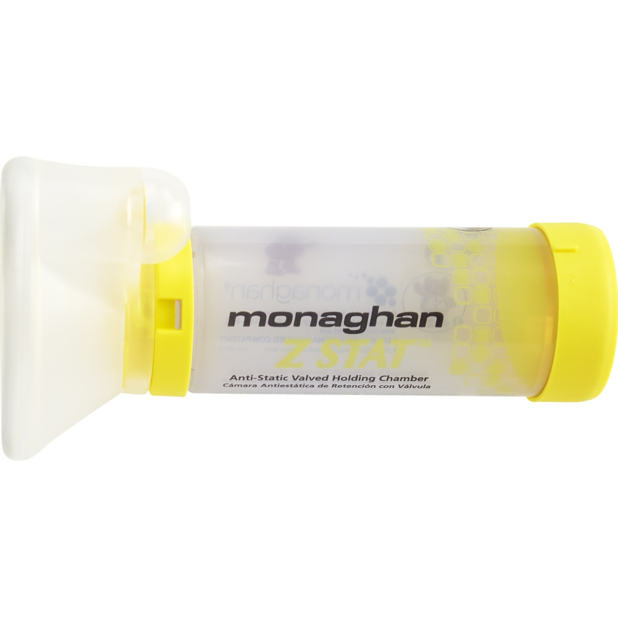 Monaghan Z-Stat Anti-Static Valved Holding Chamber with COMFORTSEAL Mask