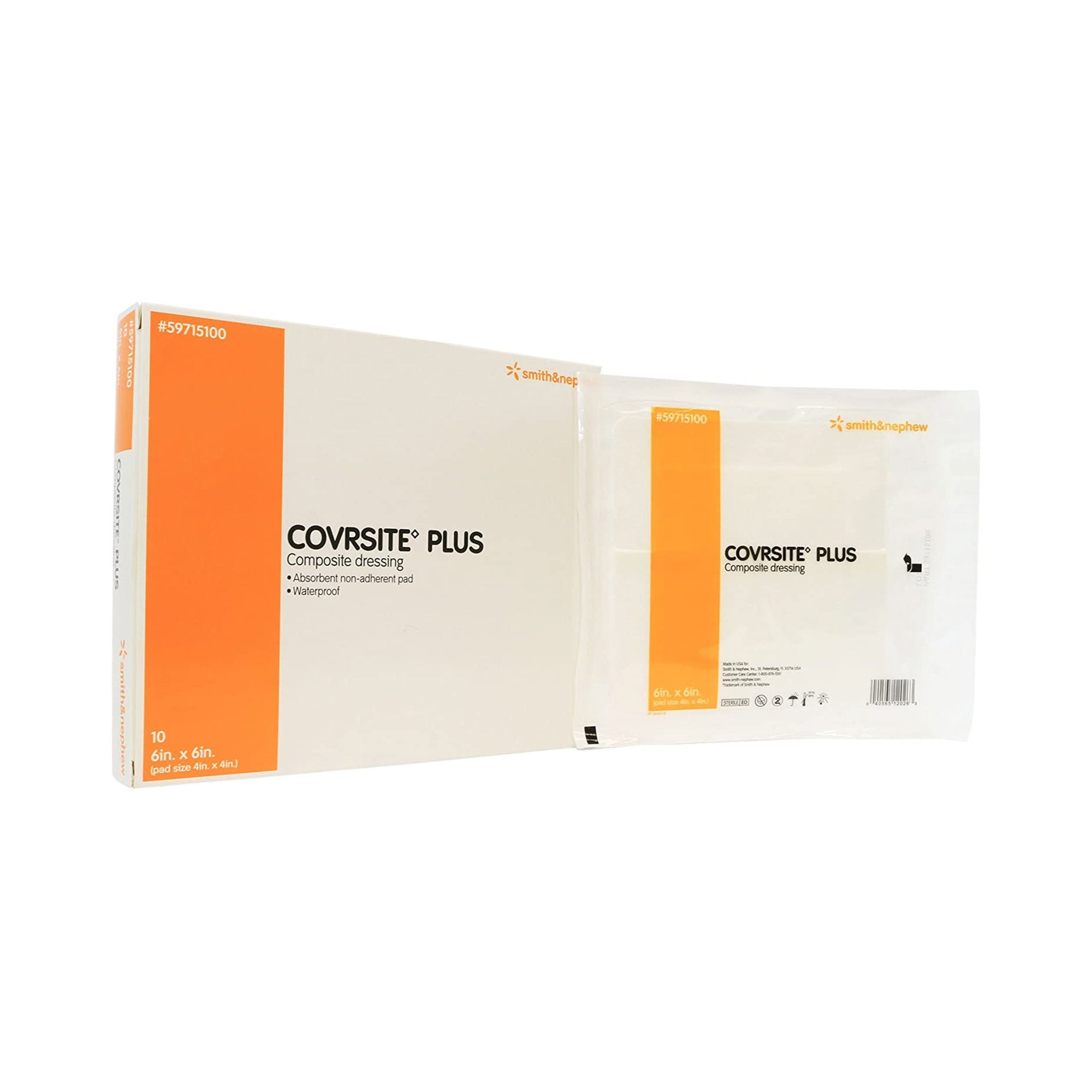 Coversite Plus Cover Dressing, 6 X 6", 59715100, Box of 10