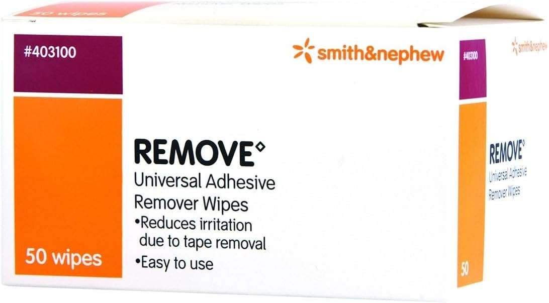 Remove Adhesive Remover Wipe, 2.5 X 2.5'