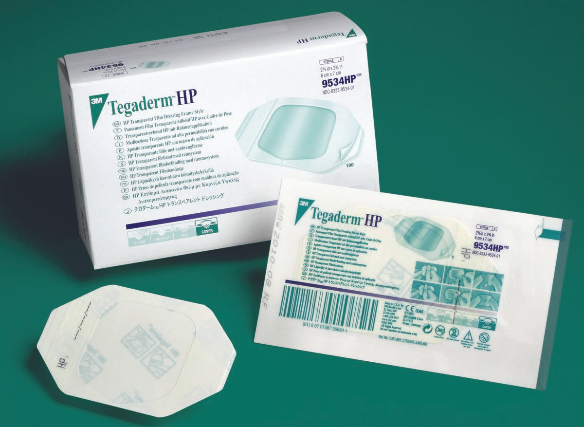 3M Tegaderm HP Film Dressing, 4 X 4-3/4", 9536HP, Box of 50