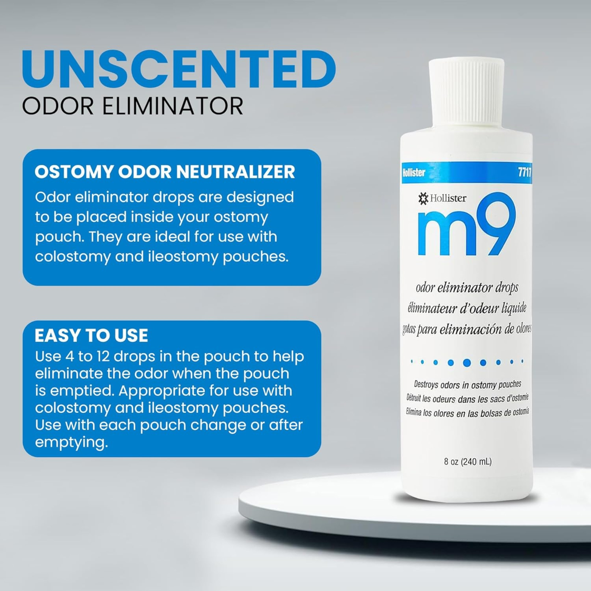 Hollister M9 Odor Eliminator Drops, 8 oz.