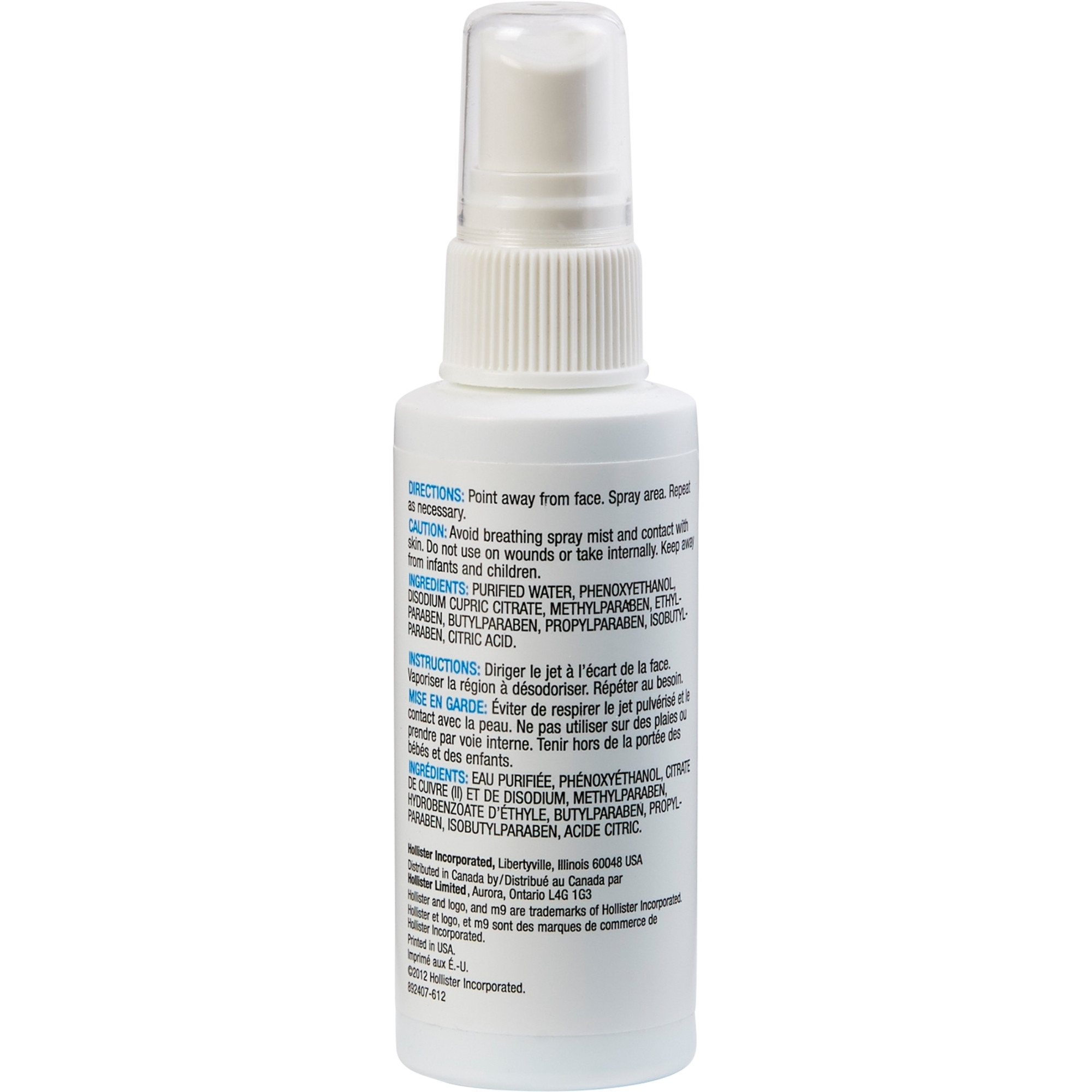 Hollister M9 Odor Eliminator Spray, Unscented, 2 oz.