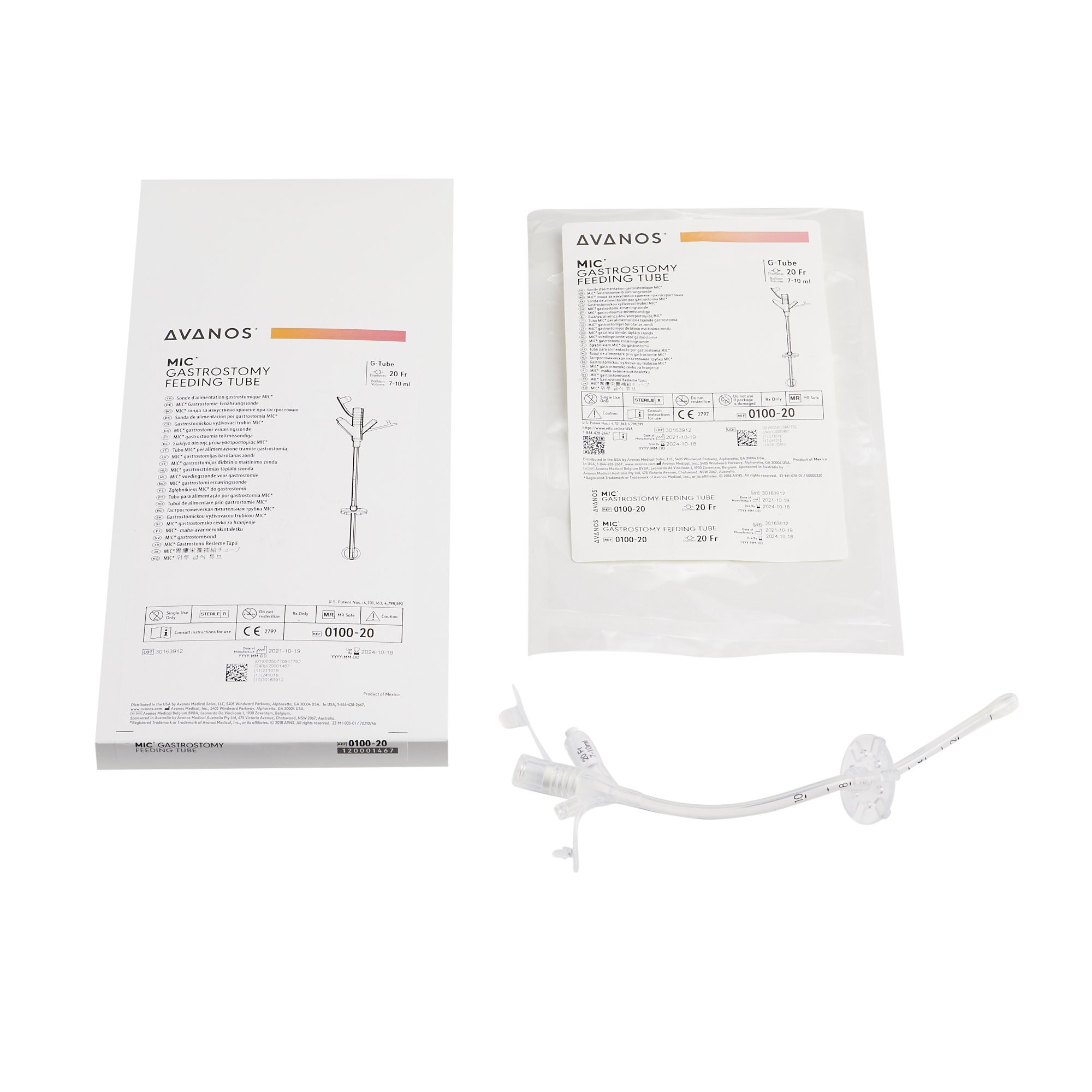 MIC Silicone Gastrostomy Feeding Tube