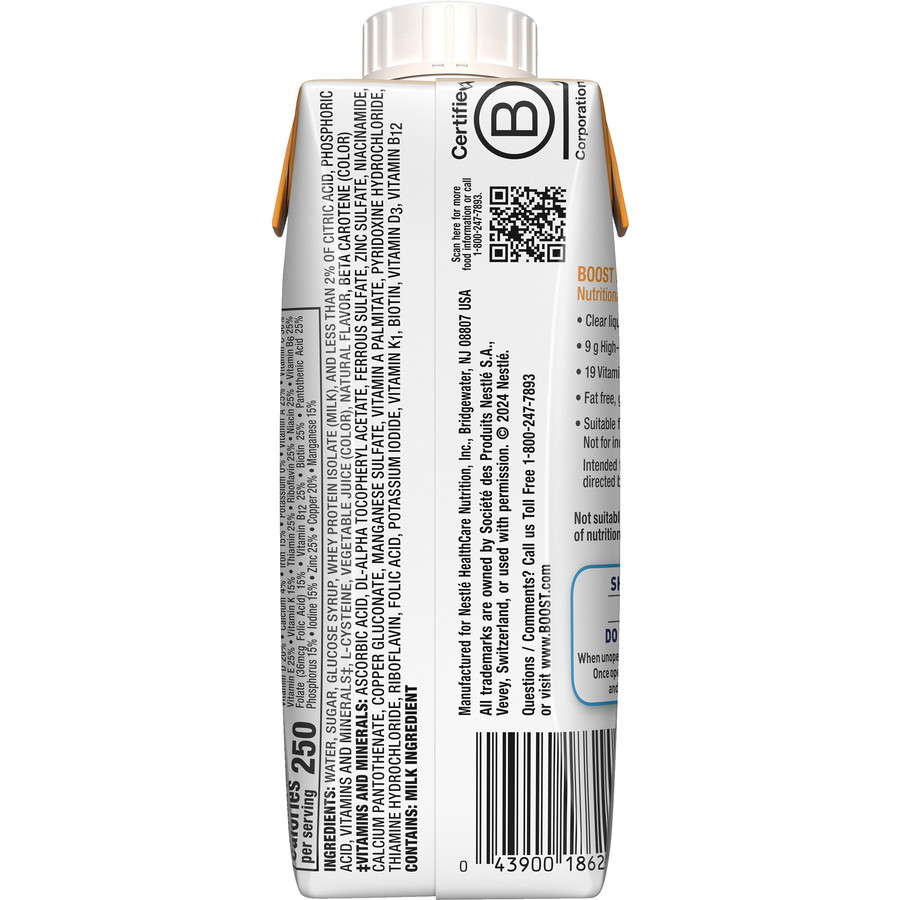 Boost Breeze Nutritional Drink, Orange, 8 oz.