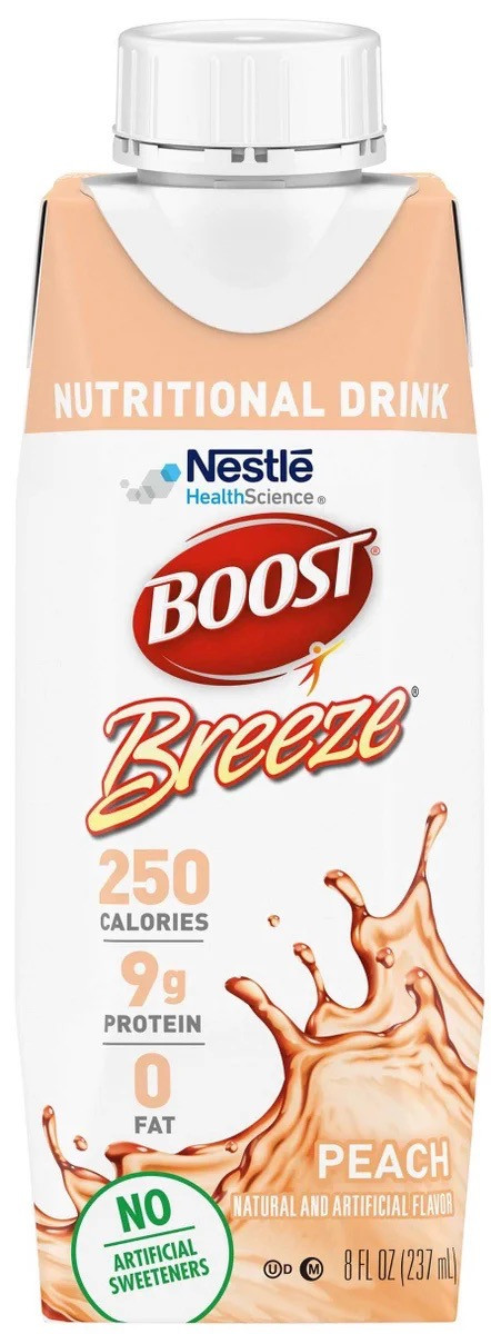 Boost Breeze Nutritional Drink, Peach, 8 oz.