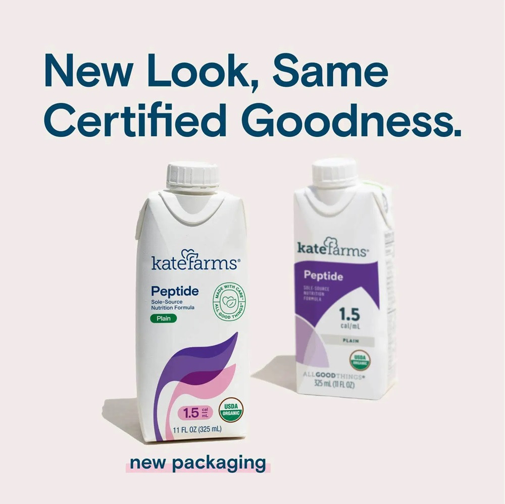 Kate Farms Peptide 1.5 Sole-Source Nutrition Formula, Plain, 11 oz.