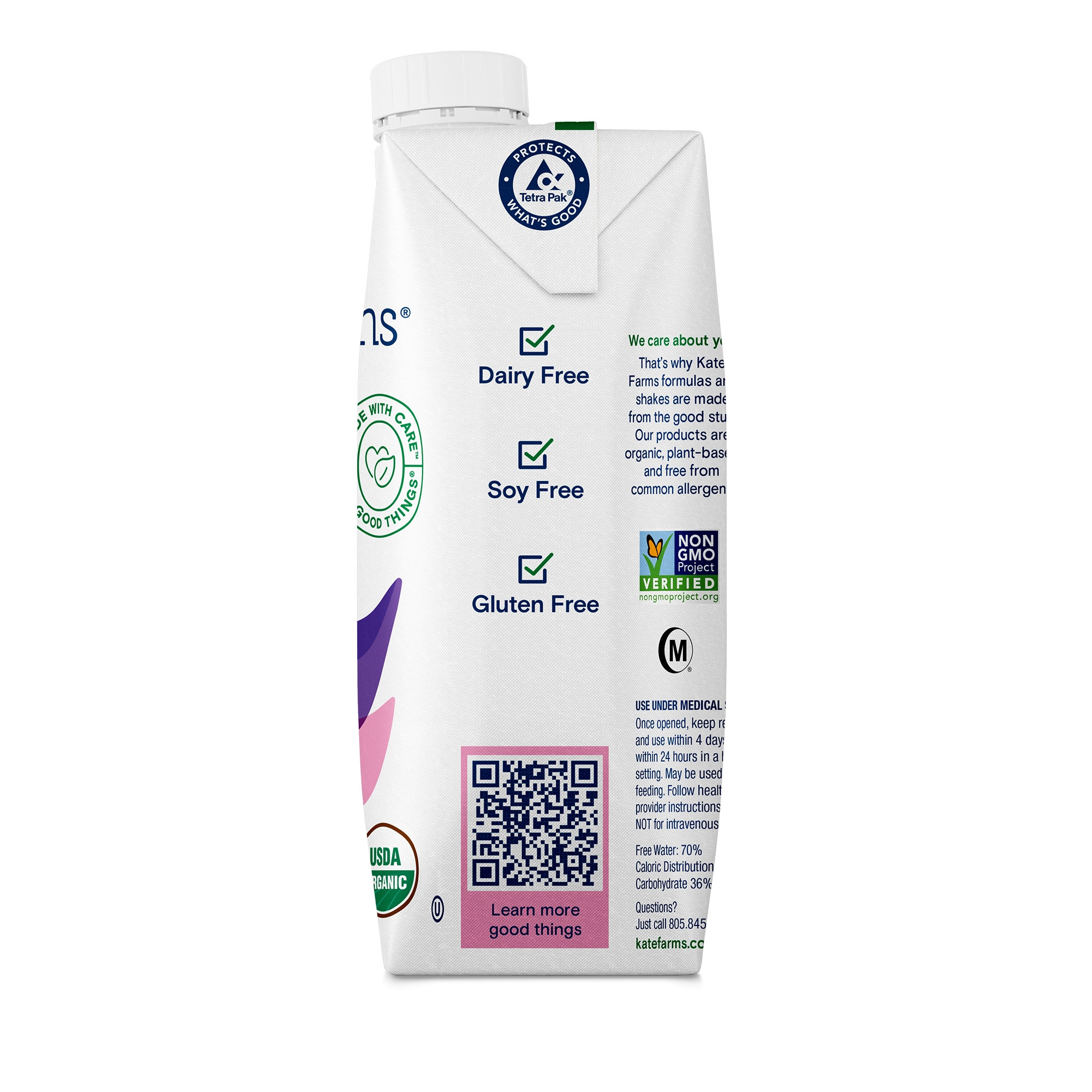 Kate Farms Peptide 1.5 Sole-Source Nutrition Formula, Plain, 11 oz.