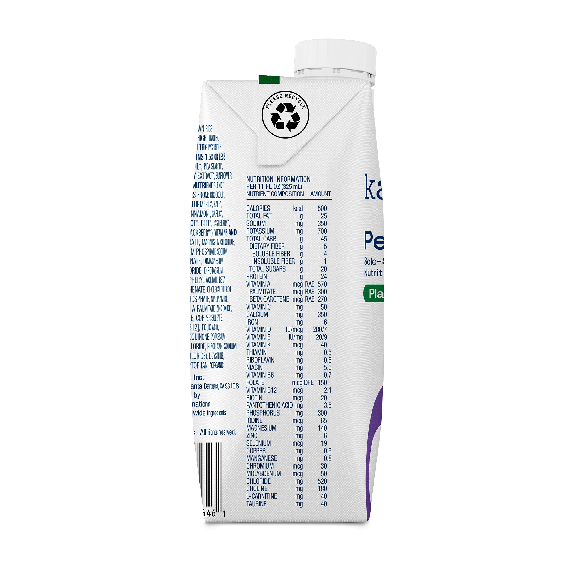 Kate Farms Peptide 1.5 Sole-Source Nutrition Formula, Plain, 11 oz.